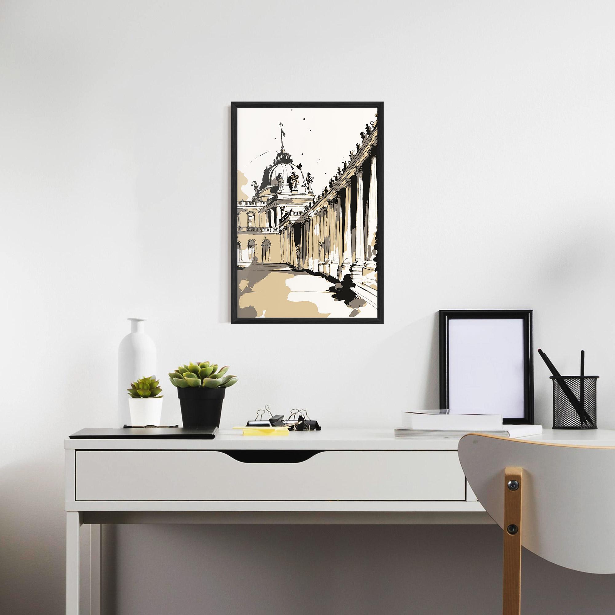 Poster Înrămat Art Palace Of Versailles mockup 7