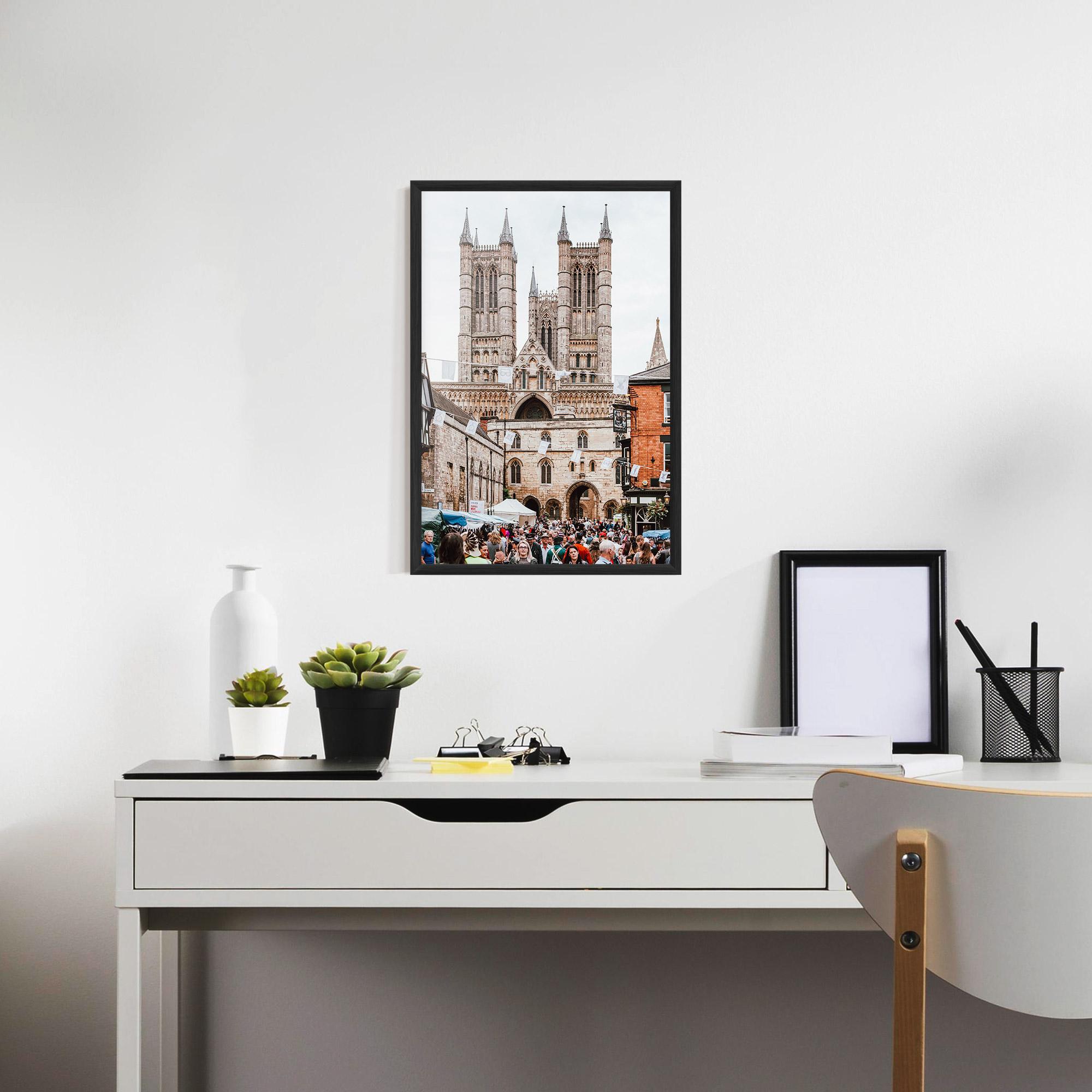Poster Înrămat Lincoln Cathedral mockup 7