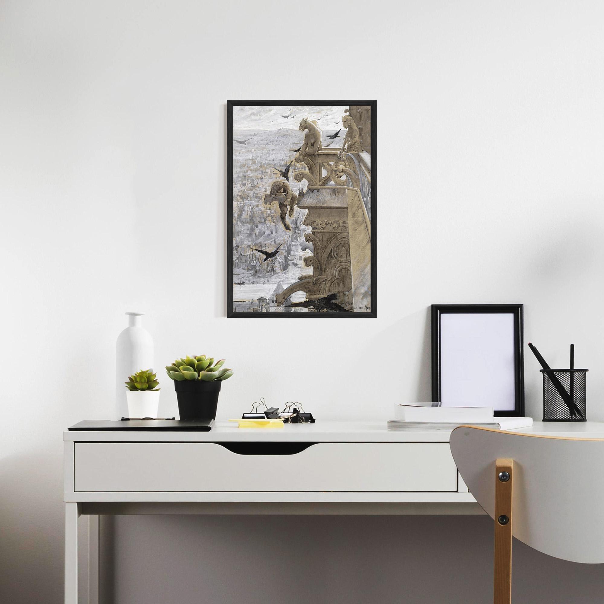 Poster Înrămat Notre Dame mockup 7