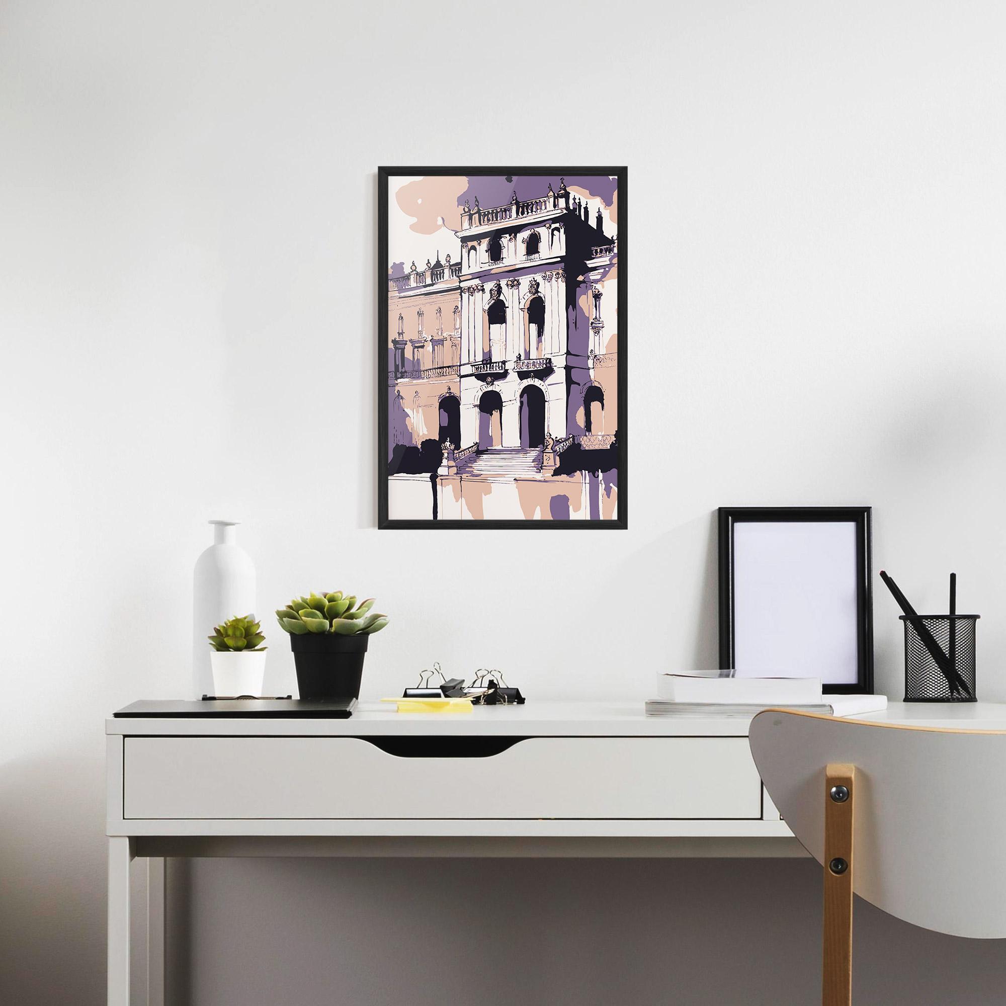 Poster Înrămat Palace Of Versailles Art mockup 7