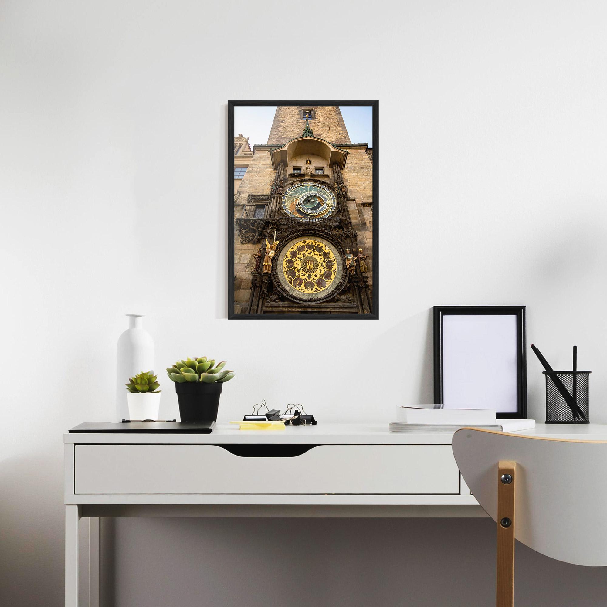 Poster Înrămat Prague Clock mockup 7