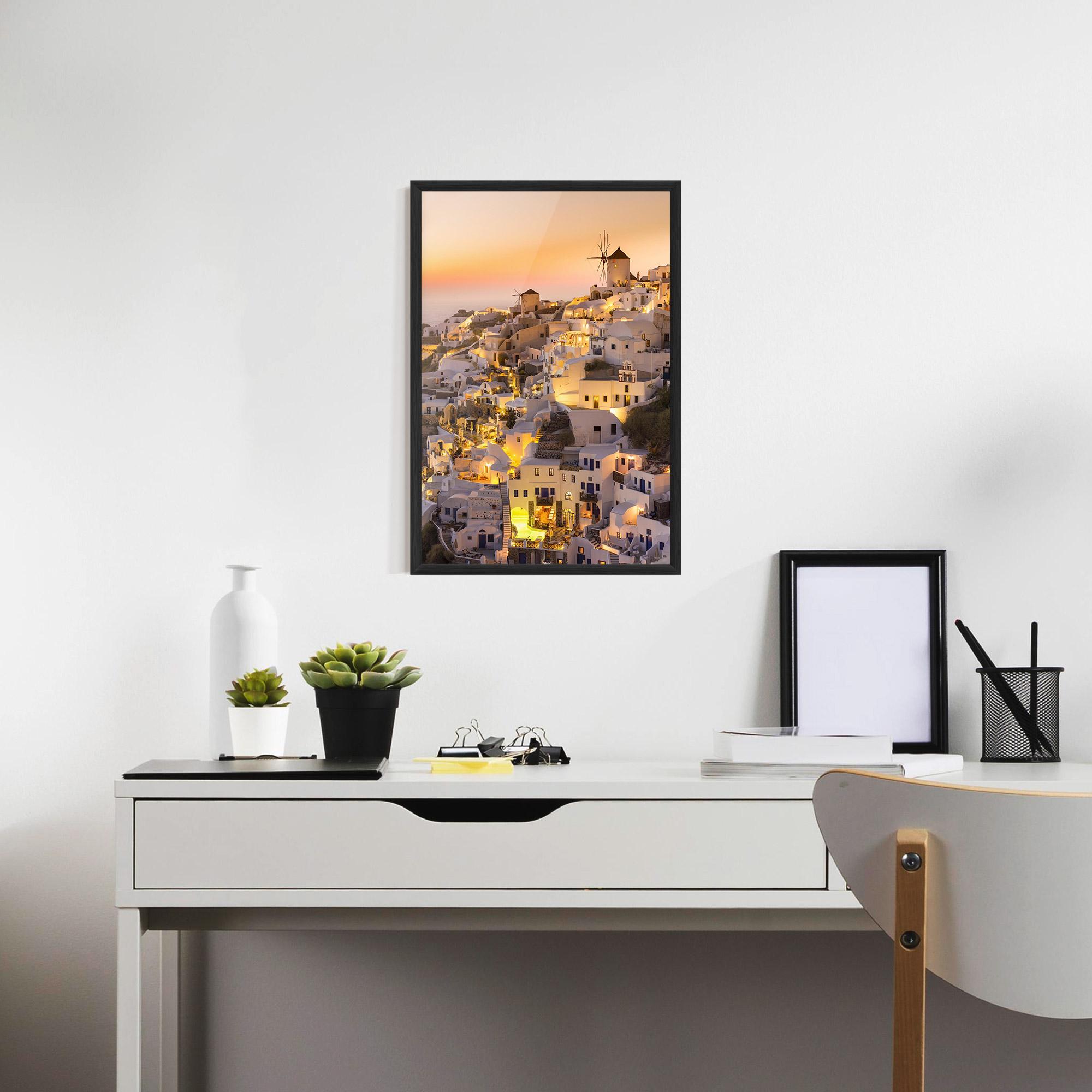 Poster Înrămat Santorini Greece mockup 7