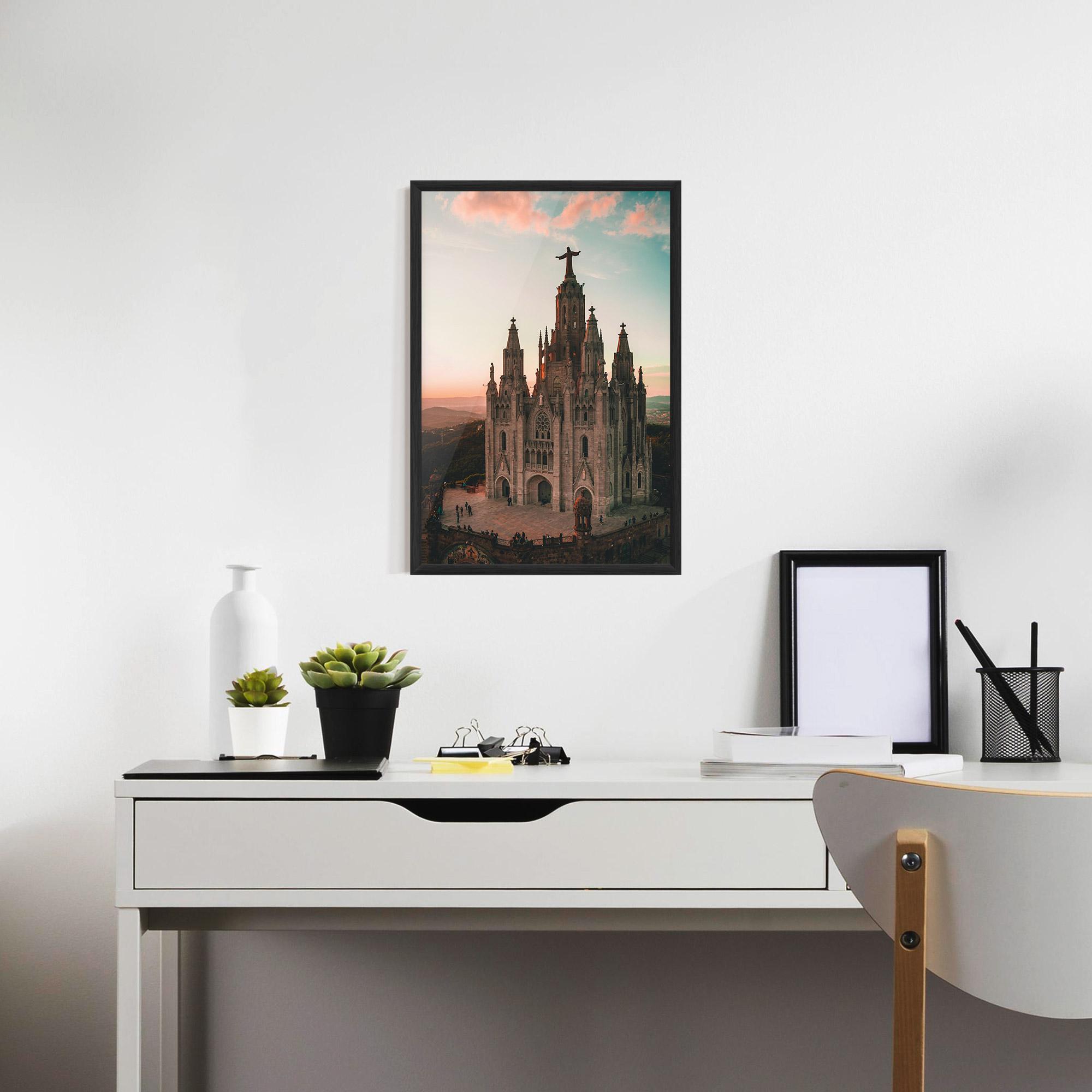 Poster Înrămat Tibidabo Barcelona mockup 7