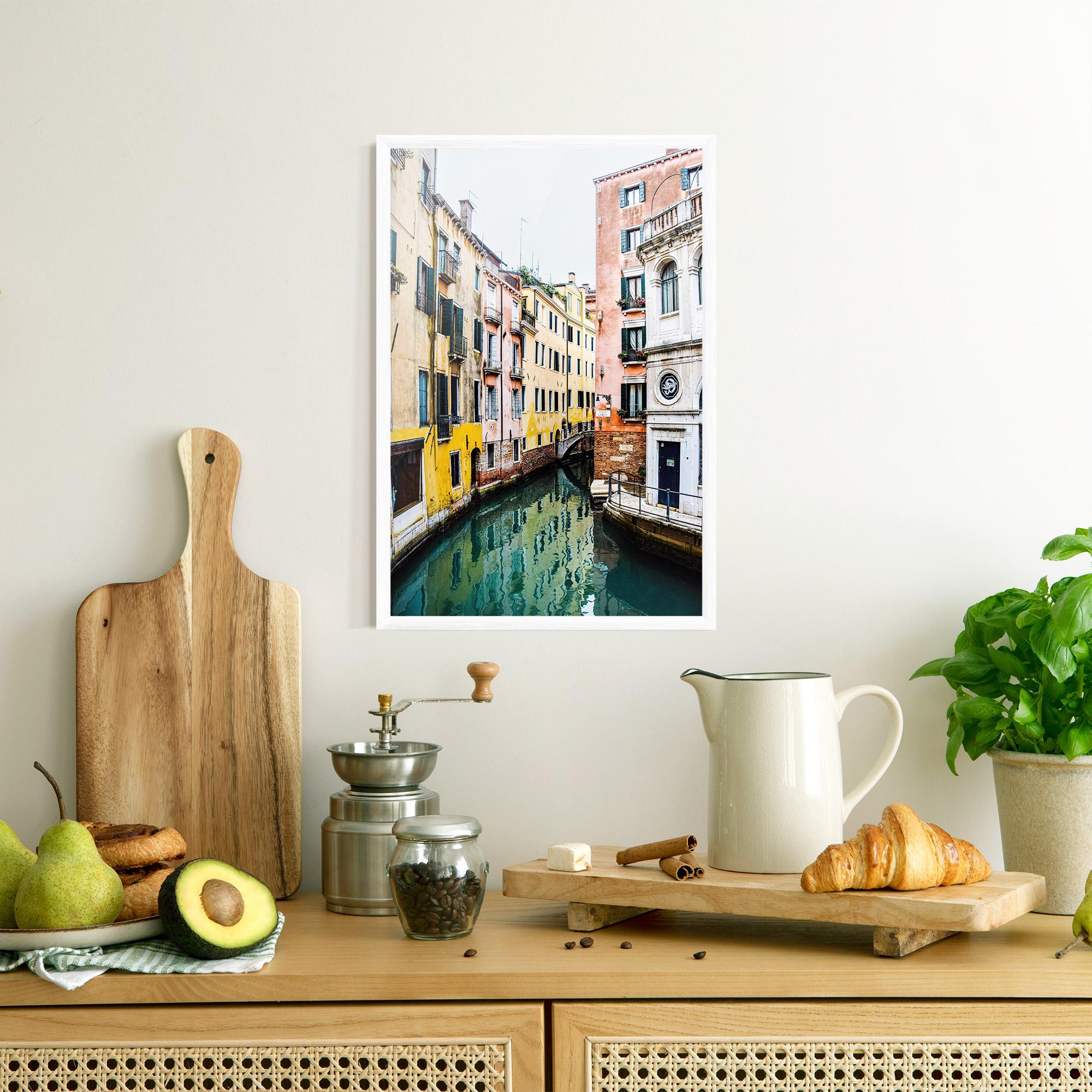 Poster Înrămat Colorful Water Building mockup 8