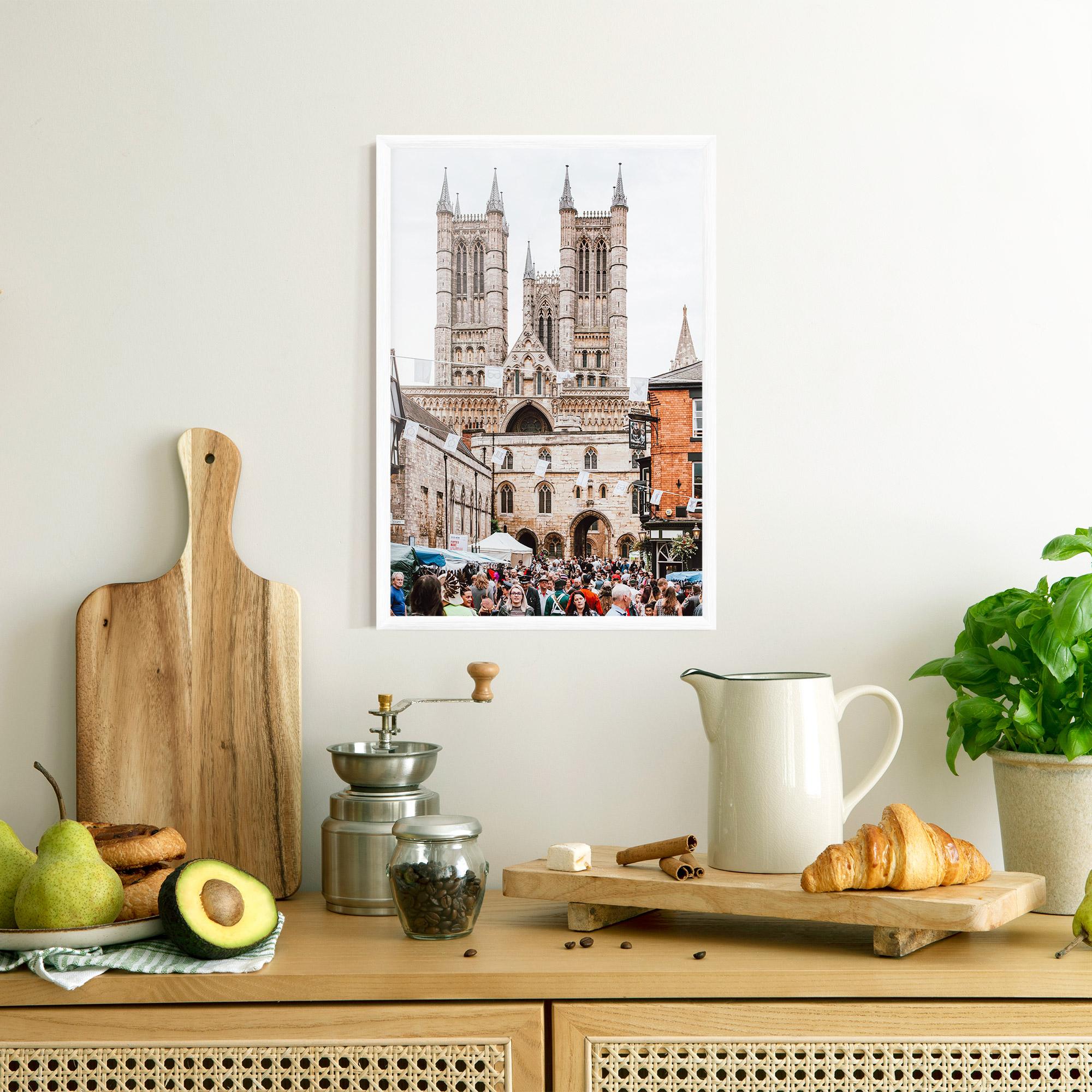 Poster Înrămat Lincoln Cathedral mockup 8