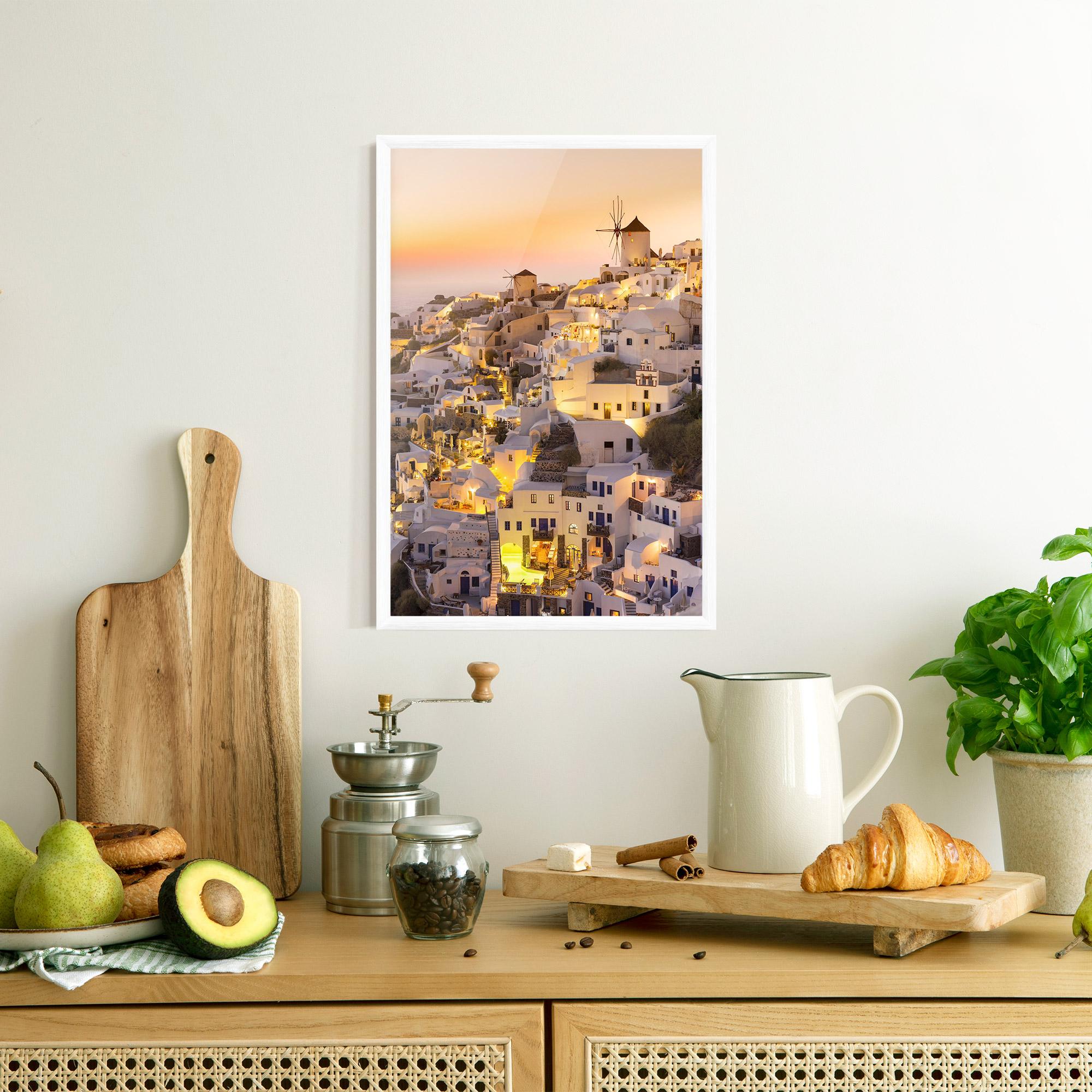 Poster Înrămat Santorini Greece mockup 8