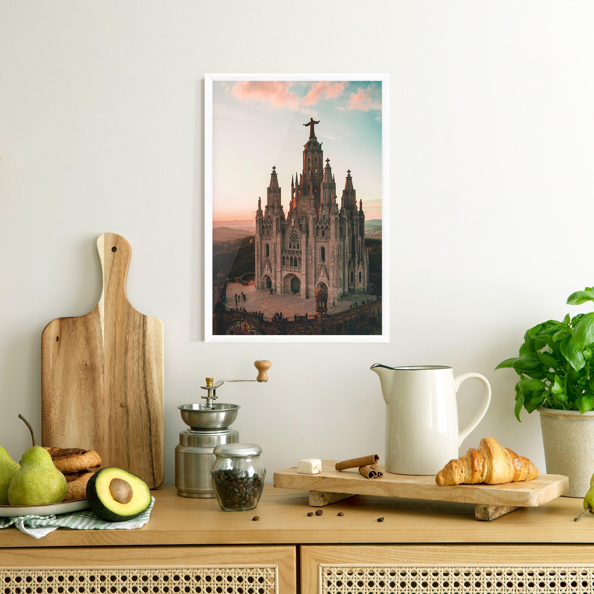 Poster Înrămat Tibidabo Barcelona mockup 8