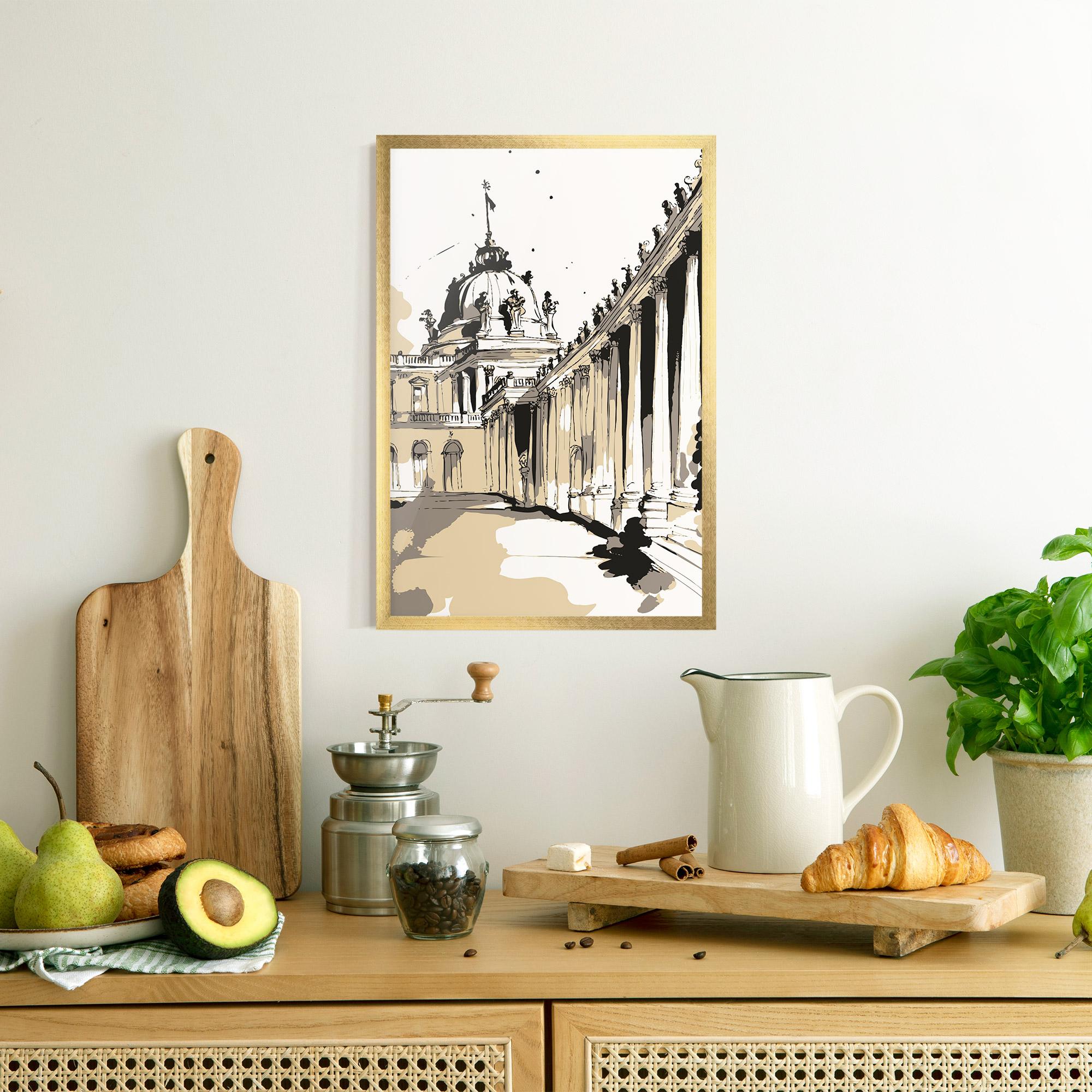 Poster Înrămat Art Palace Of Versailles mockup 8