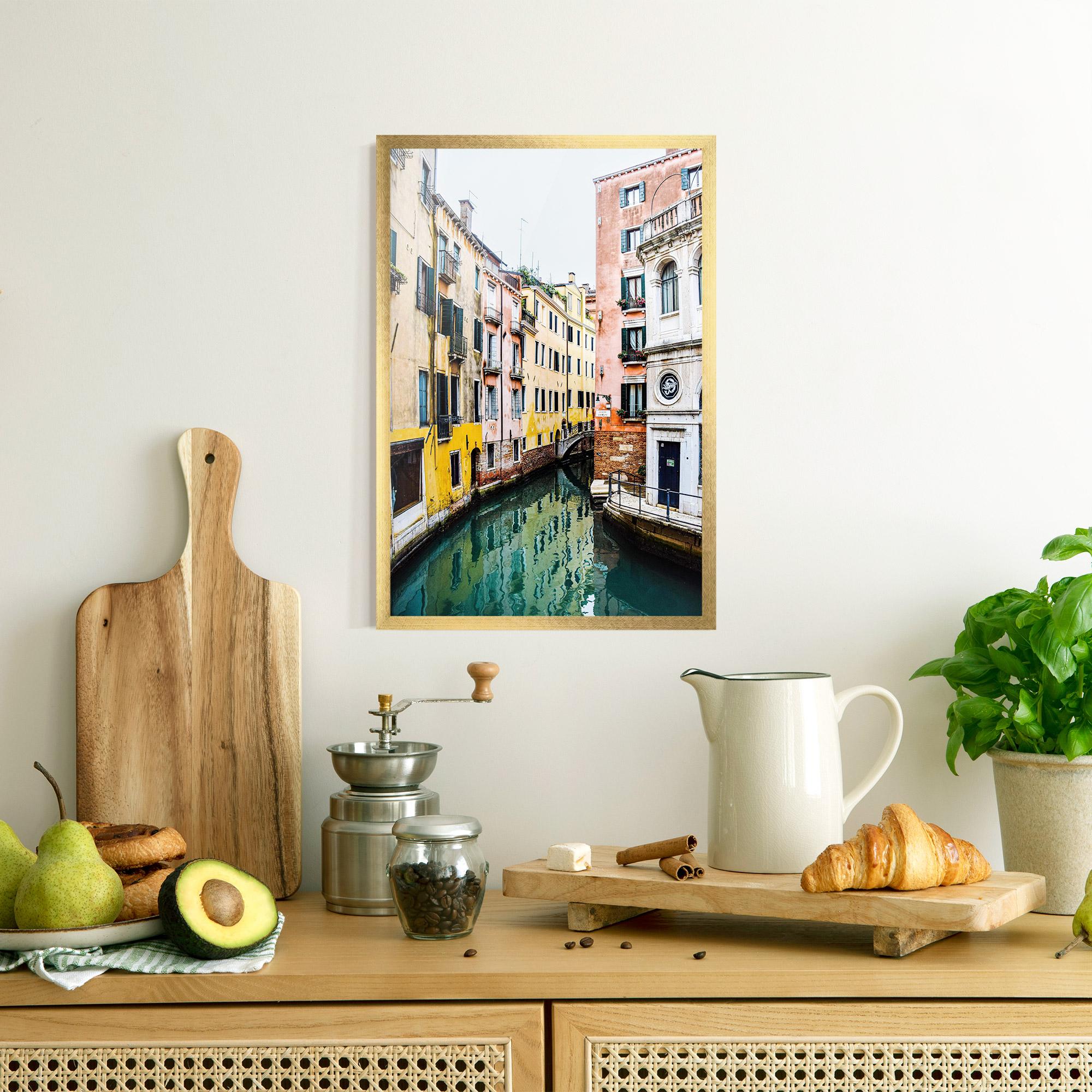 Poster Înrămat Colorful Water Building mockup 8