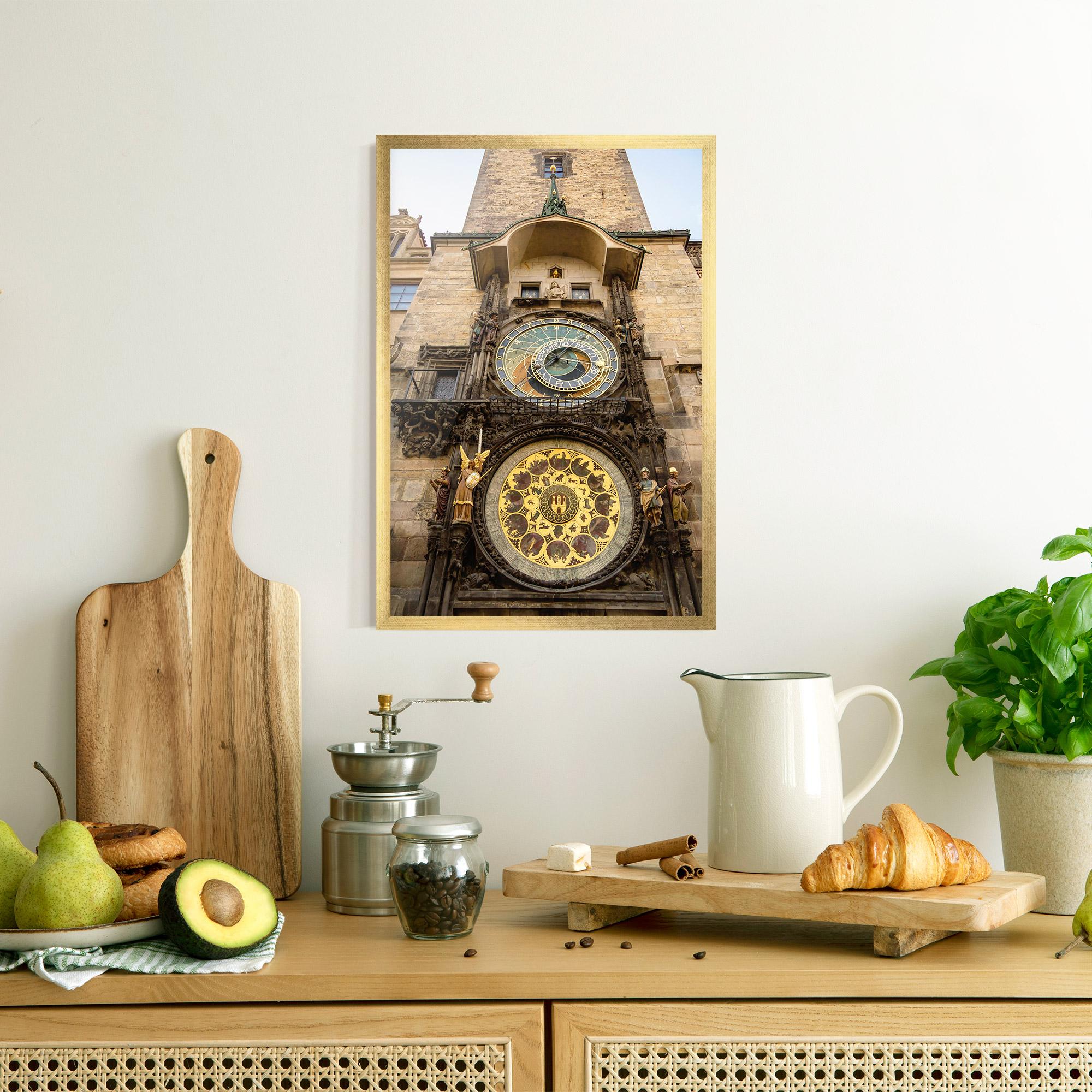 Poster Înrămat Prague Clock mockup 8