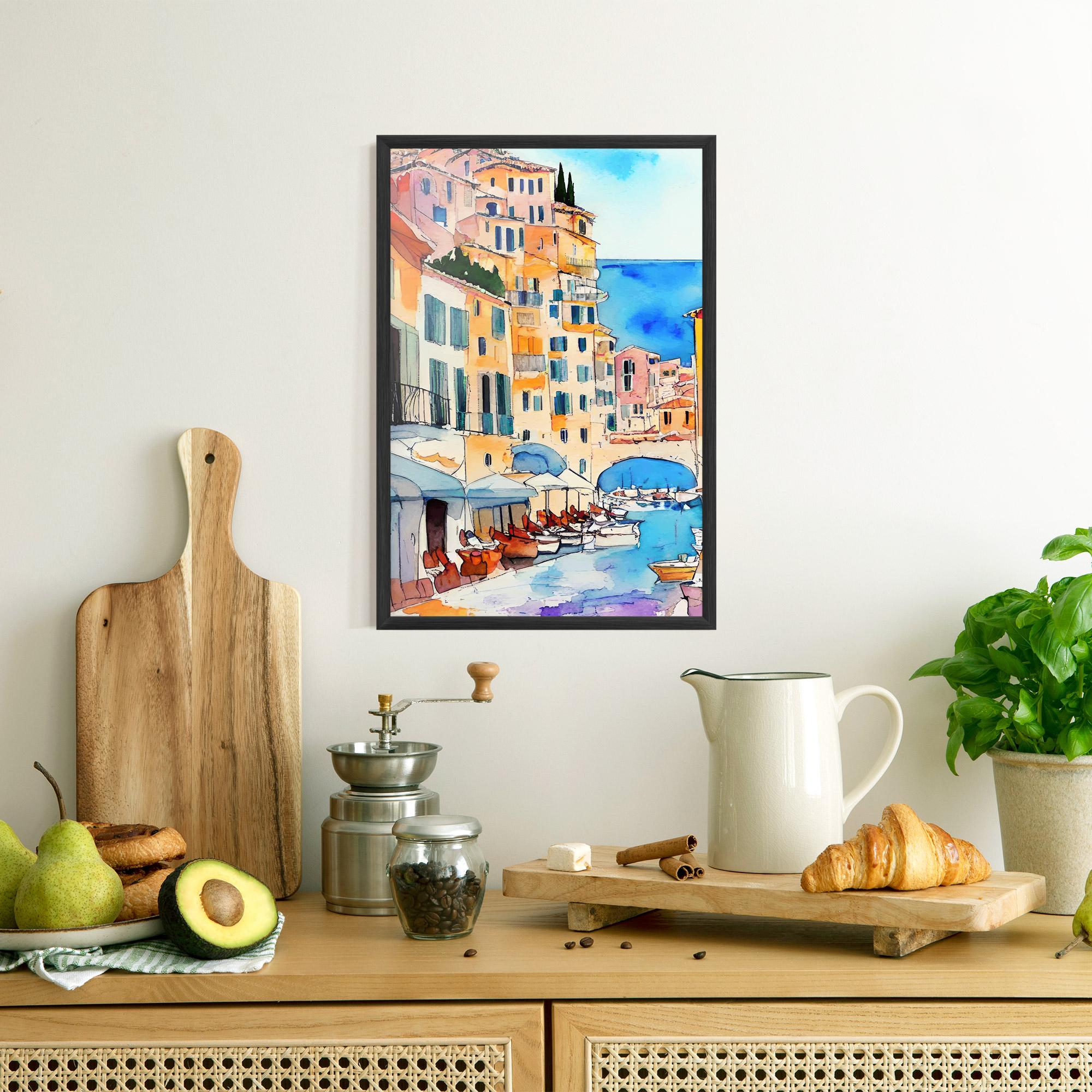 Poster Înrămat France Watercolor mockup 8