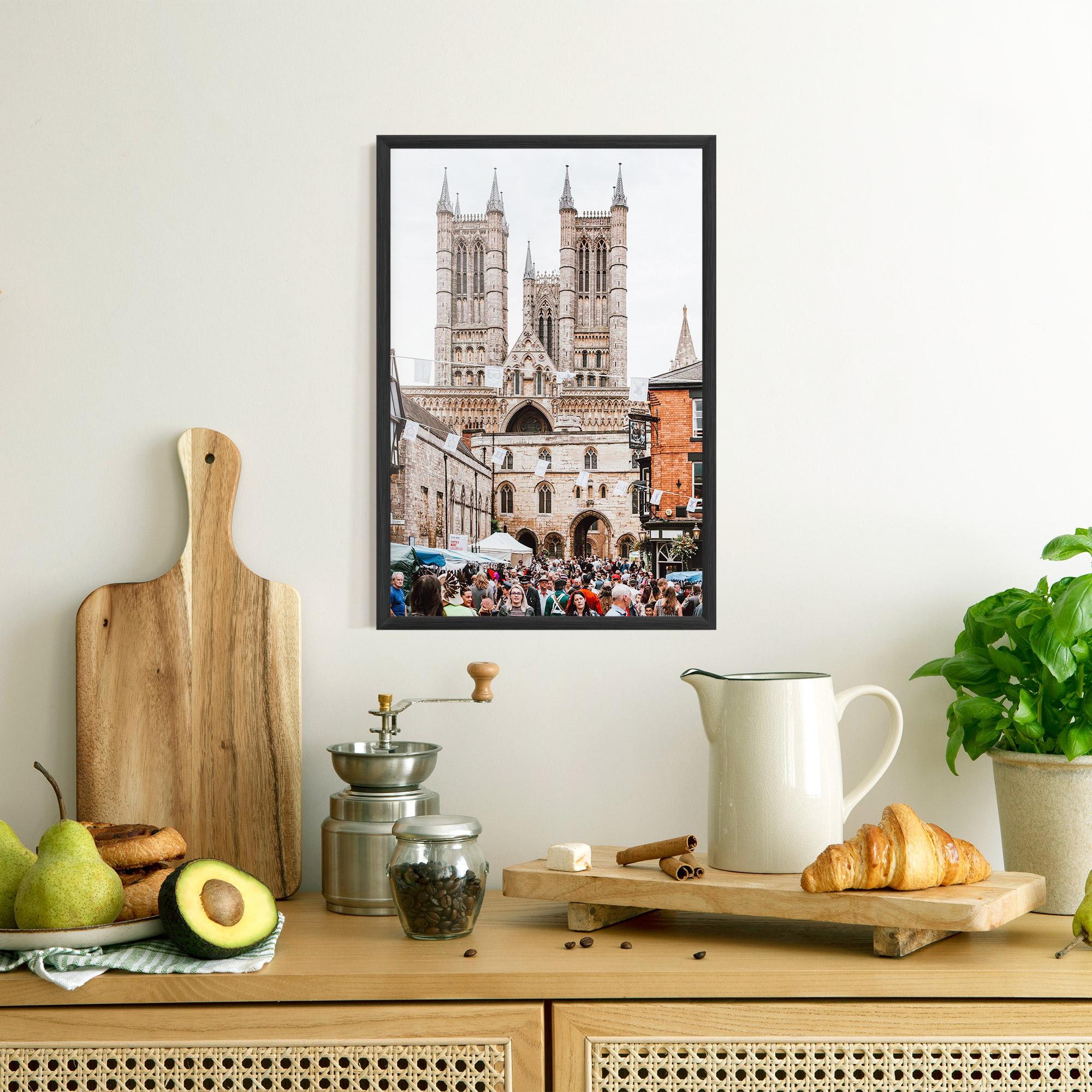 Poster Înrămat Lincoln Cathedral mockup 8