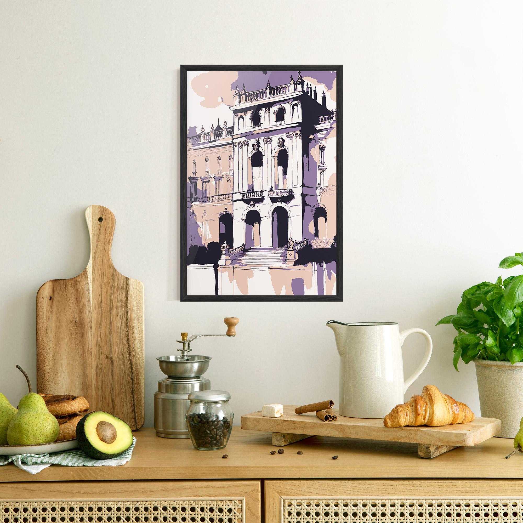 Poster Înrămat Palace Of Versailles Art mockup 8
