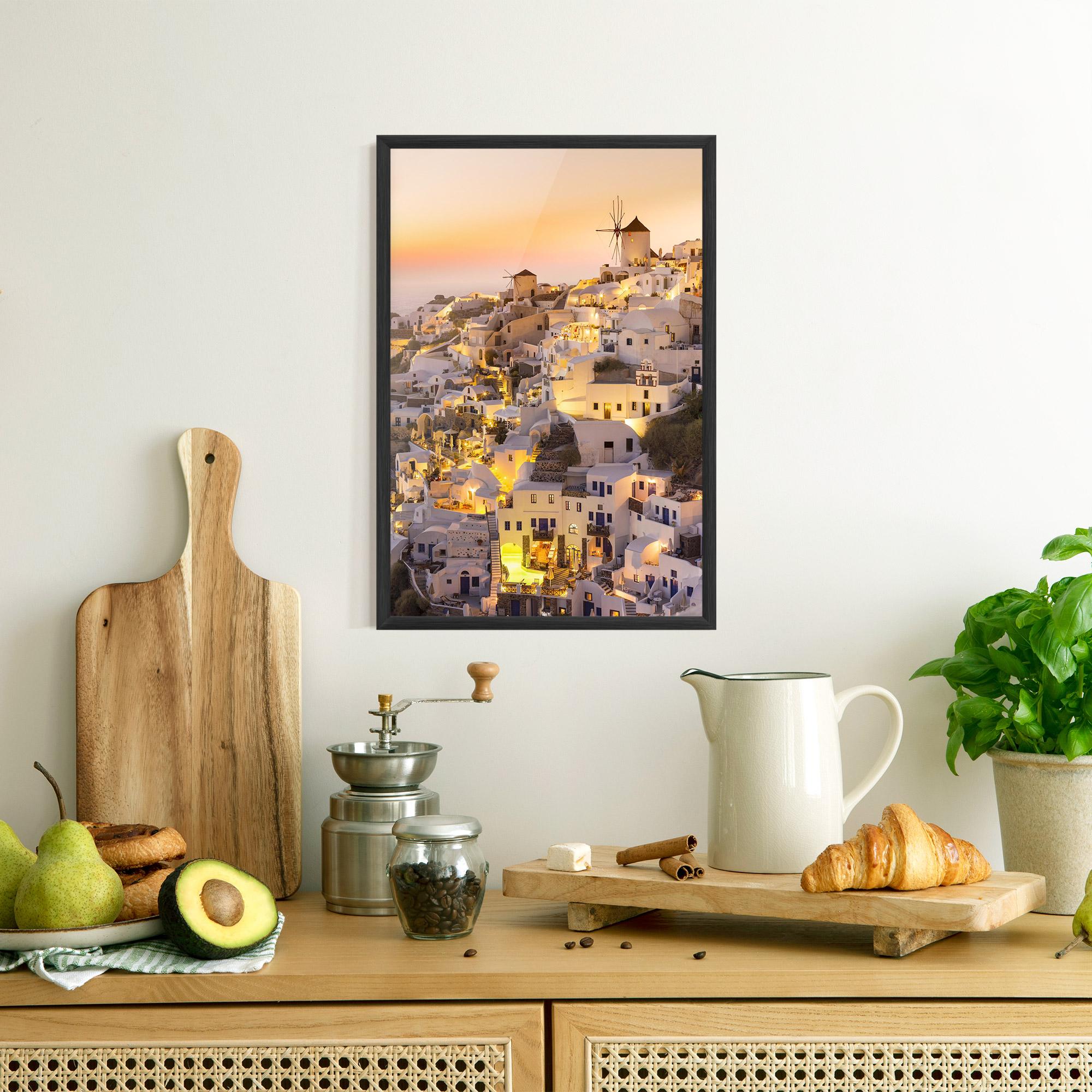 Poster Înrămat Santorini Greece mockup 8