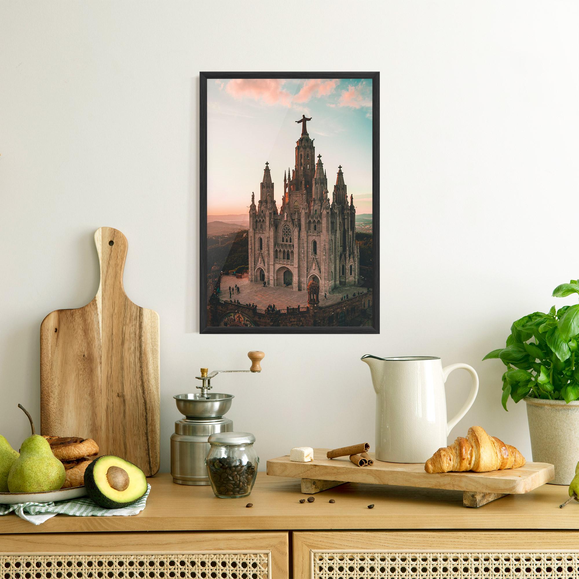 Poster Înrămat Tibidabo Barcelona mockup 8