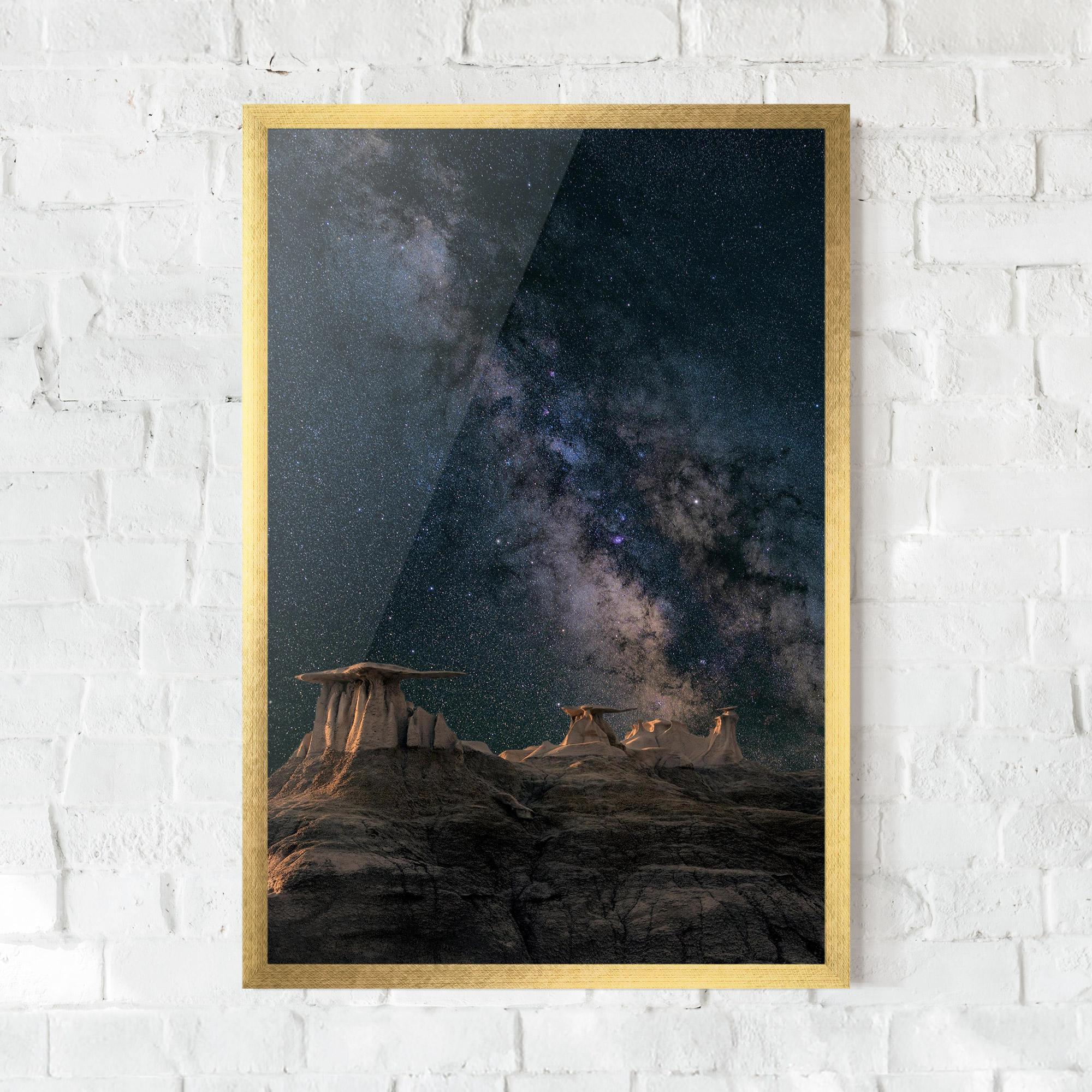 Poster Înrămat Abstract Colourful Sky mockup 0