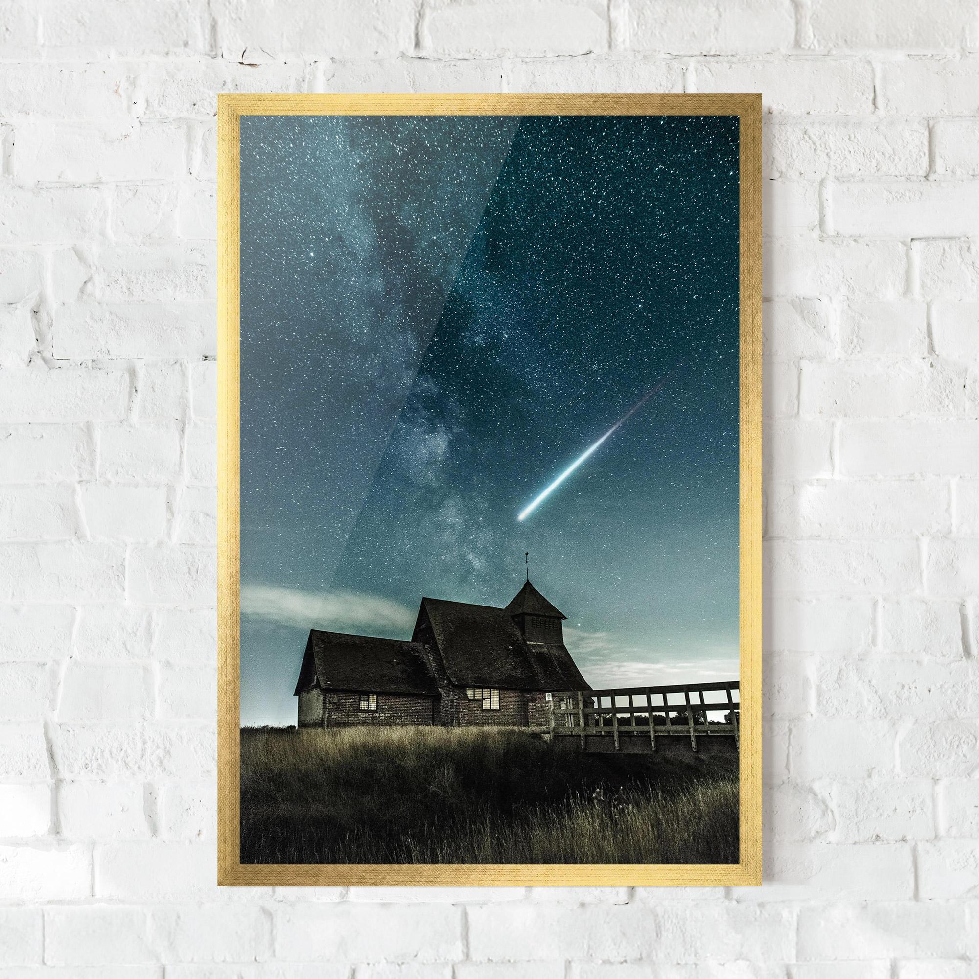 Poster Înrămat Falling Star mockup 0