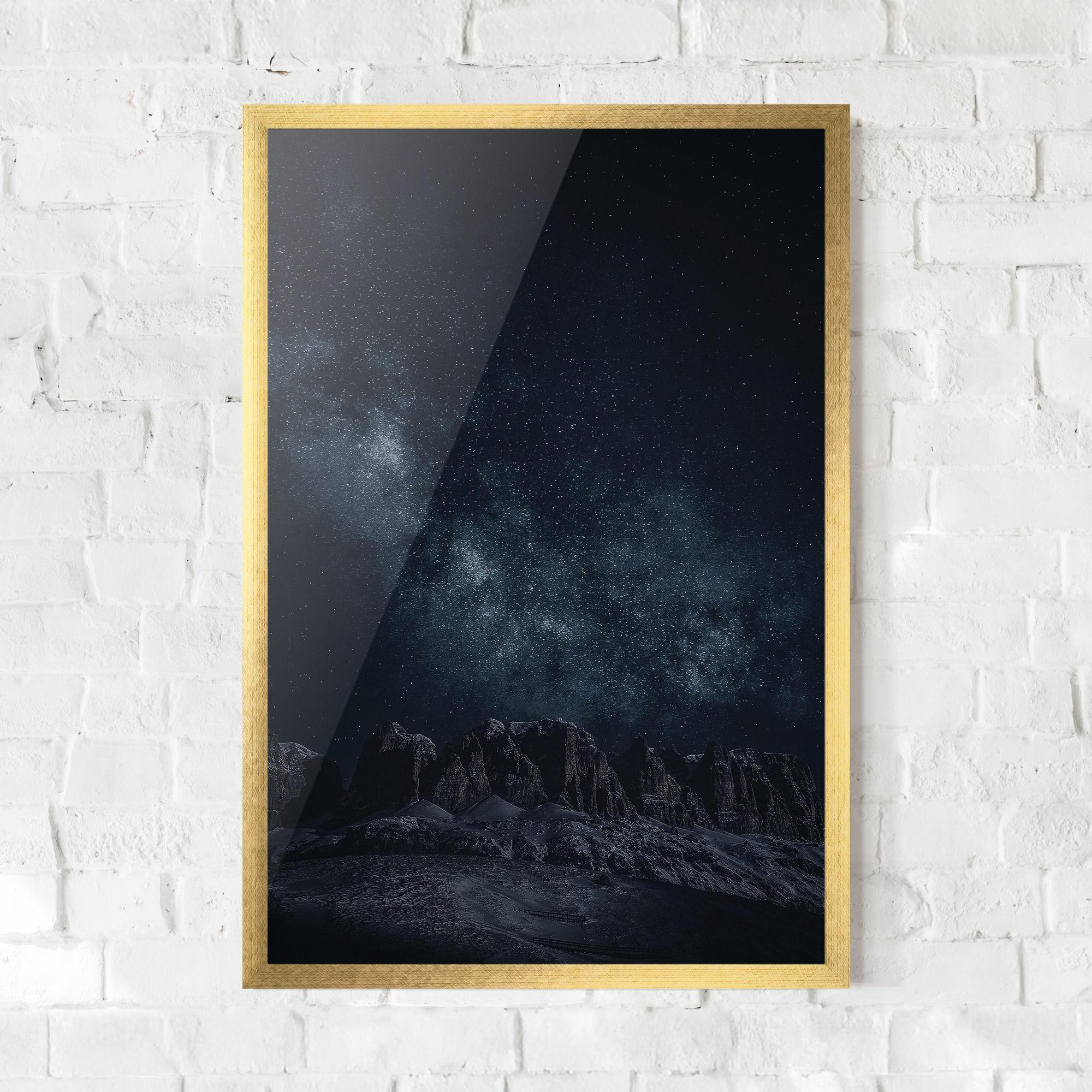 Poster Înrămat Galactic Sky mockup 0