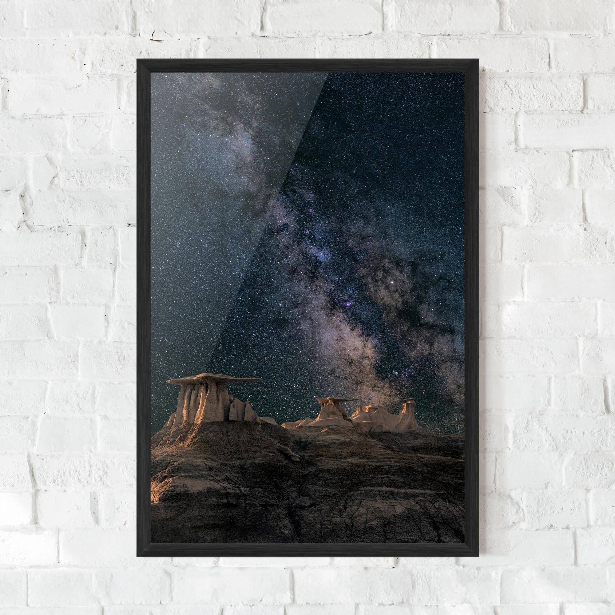 Poster Înrămat Abstract Colourful Sky mockup 0