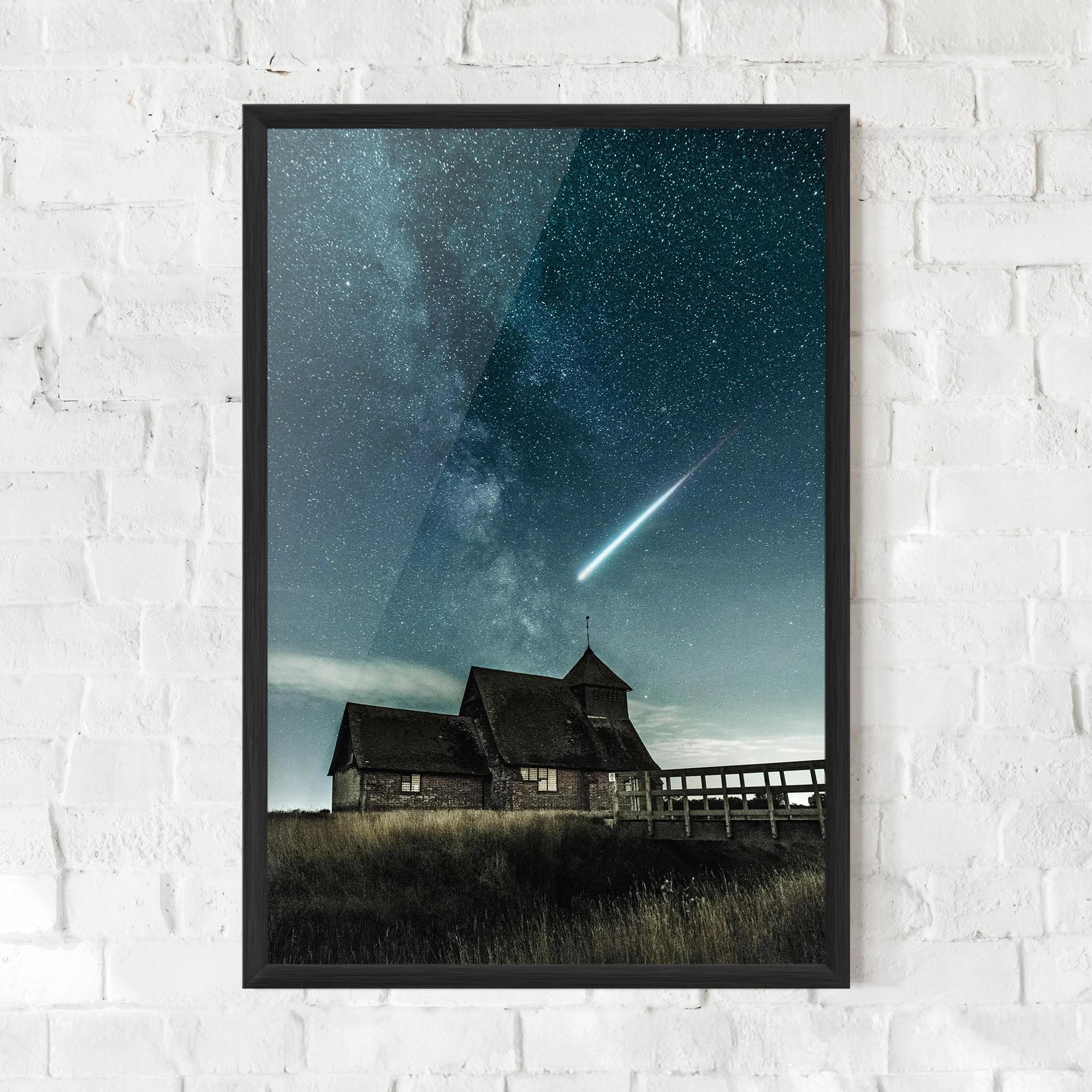 Poster Înrămat Falling Star mockup 0