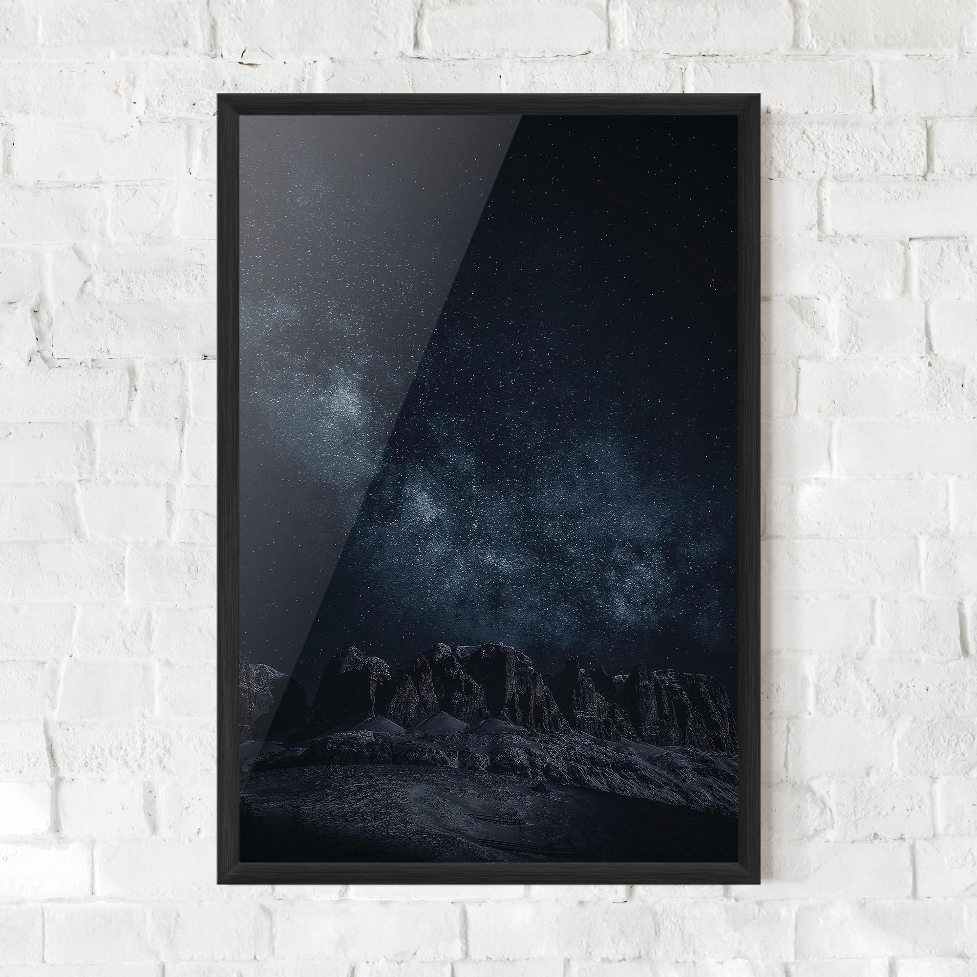 Poster Înrămat Galactic Sky mockup 0