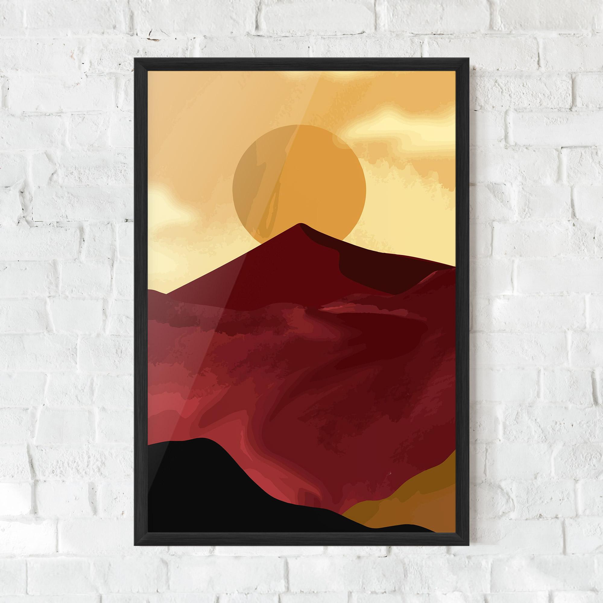 Poster Înrămat Mars Dune1 mockup 0