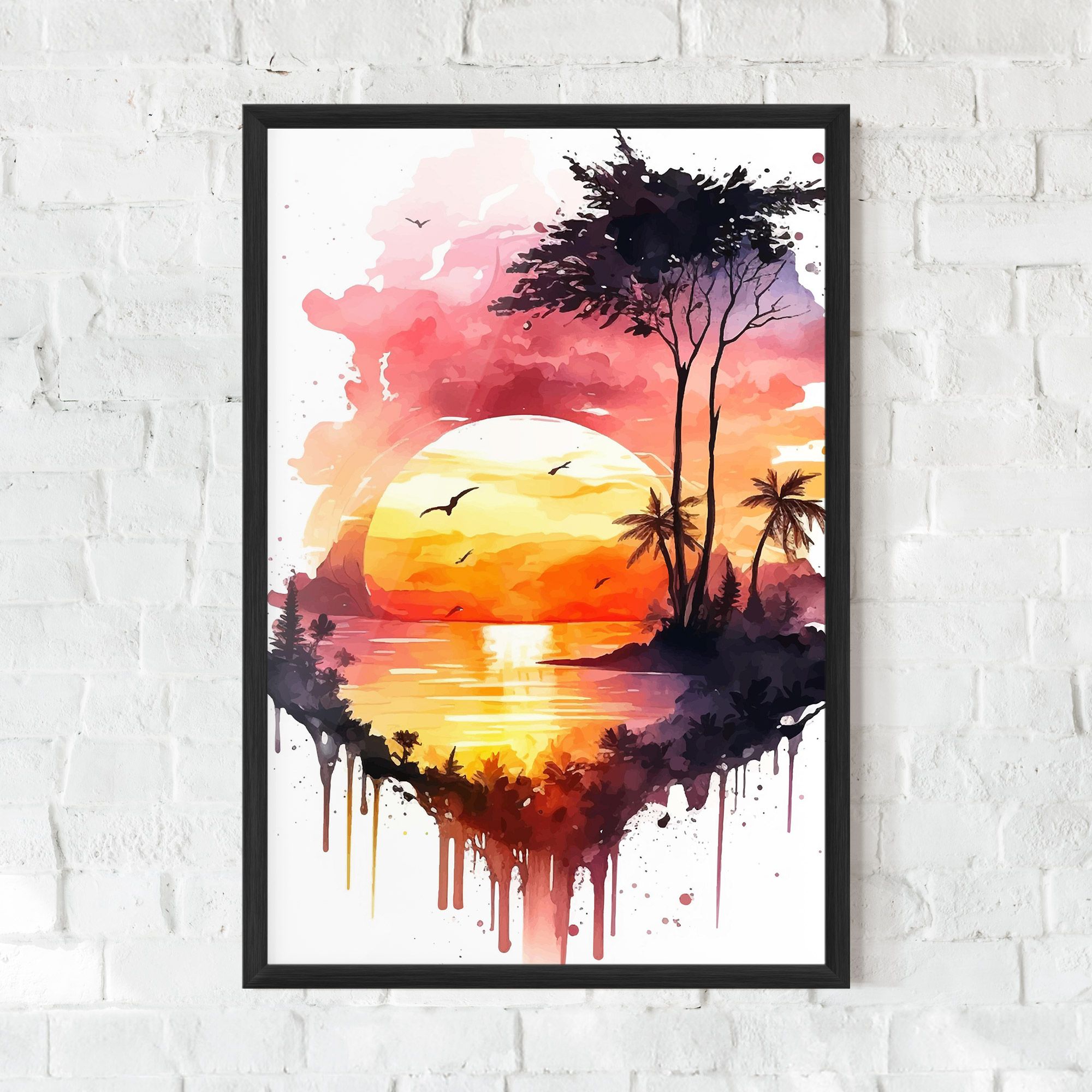 Purple Sunset Art mockup 0