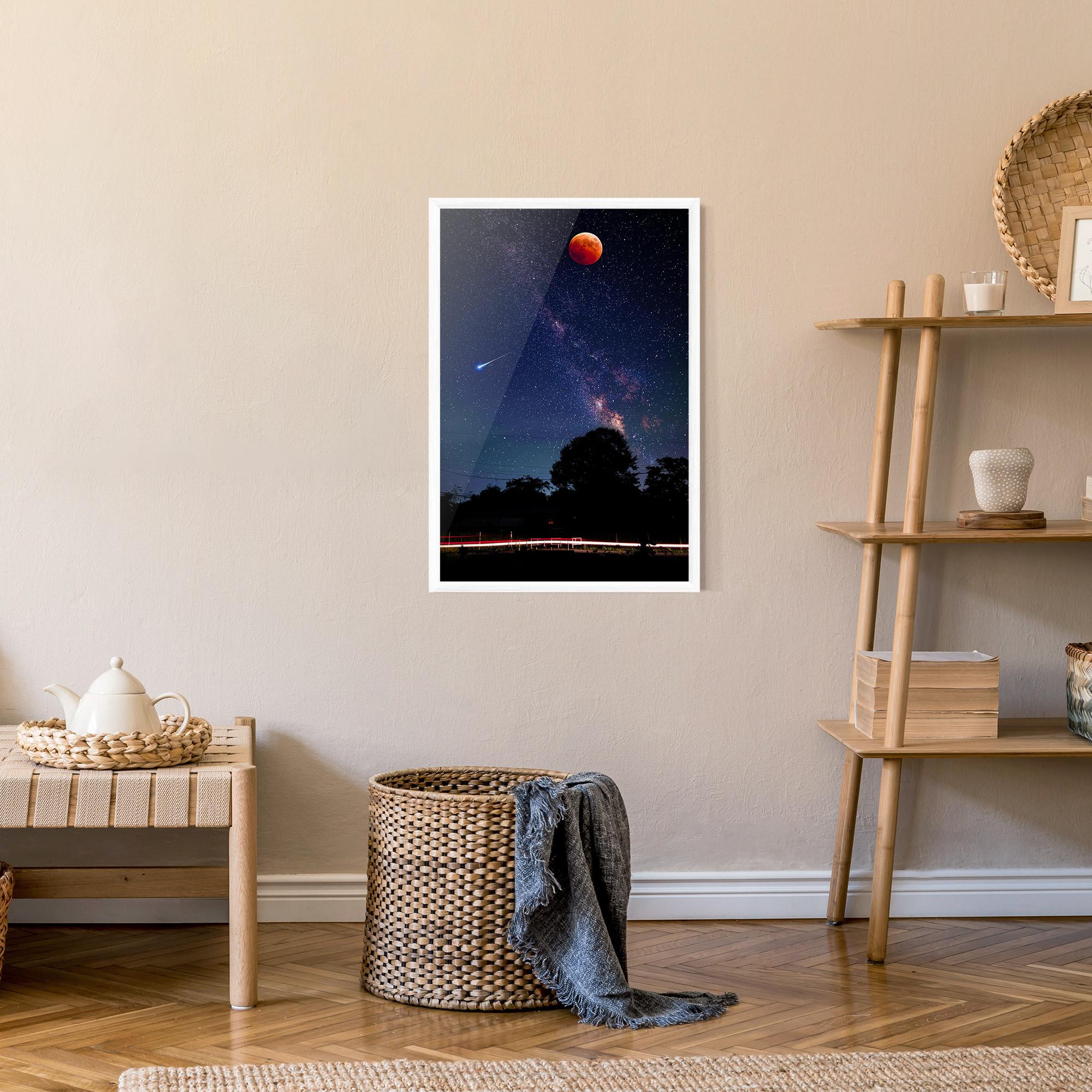 Poster Înrămat Red Moon mockup 9