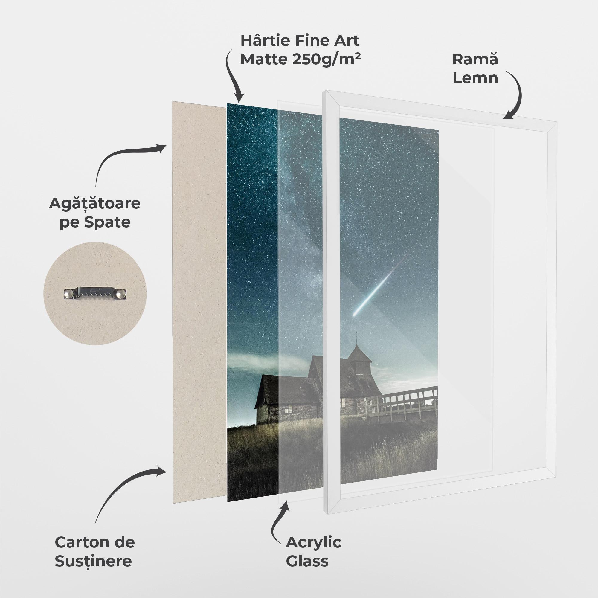 Poster Înrămat Falling Star mockup 1