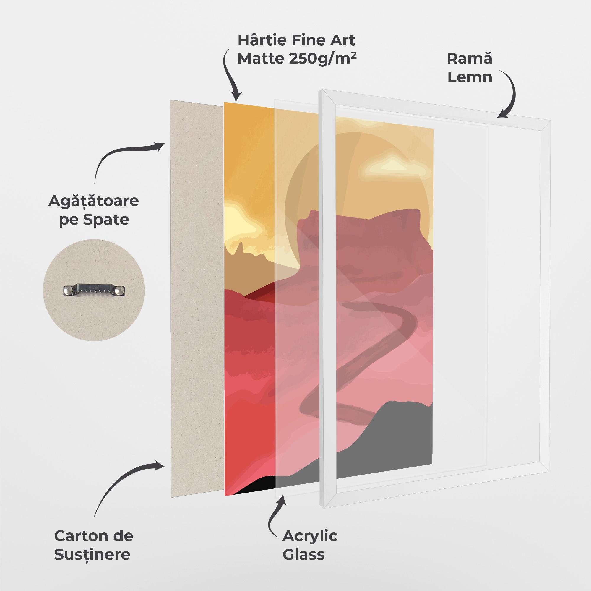 Poster Înrămat Mars Dune mockup 1