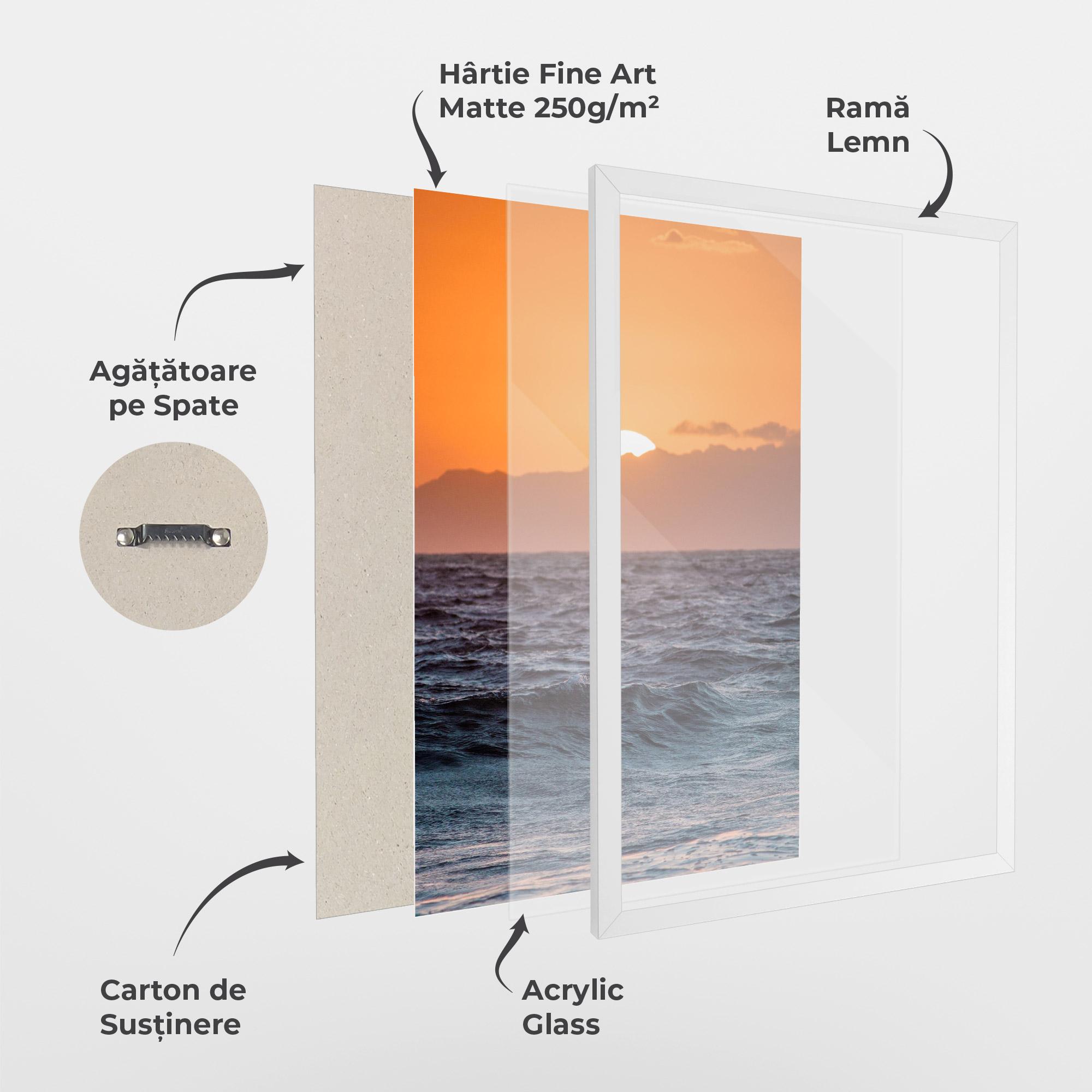 Poster Înrămat Morning Waves mockup 1