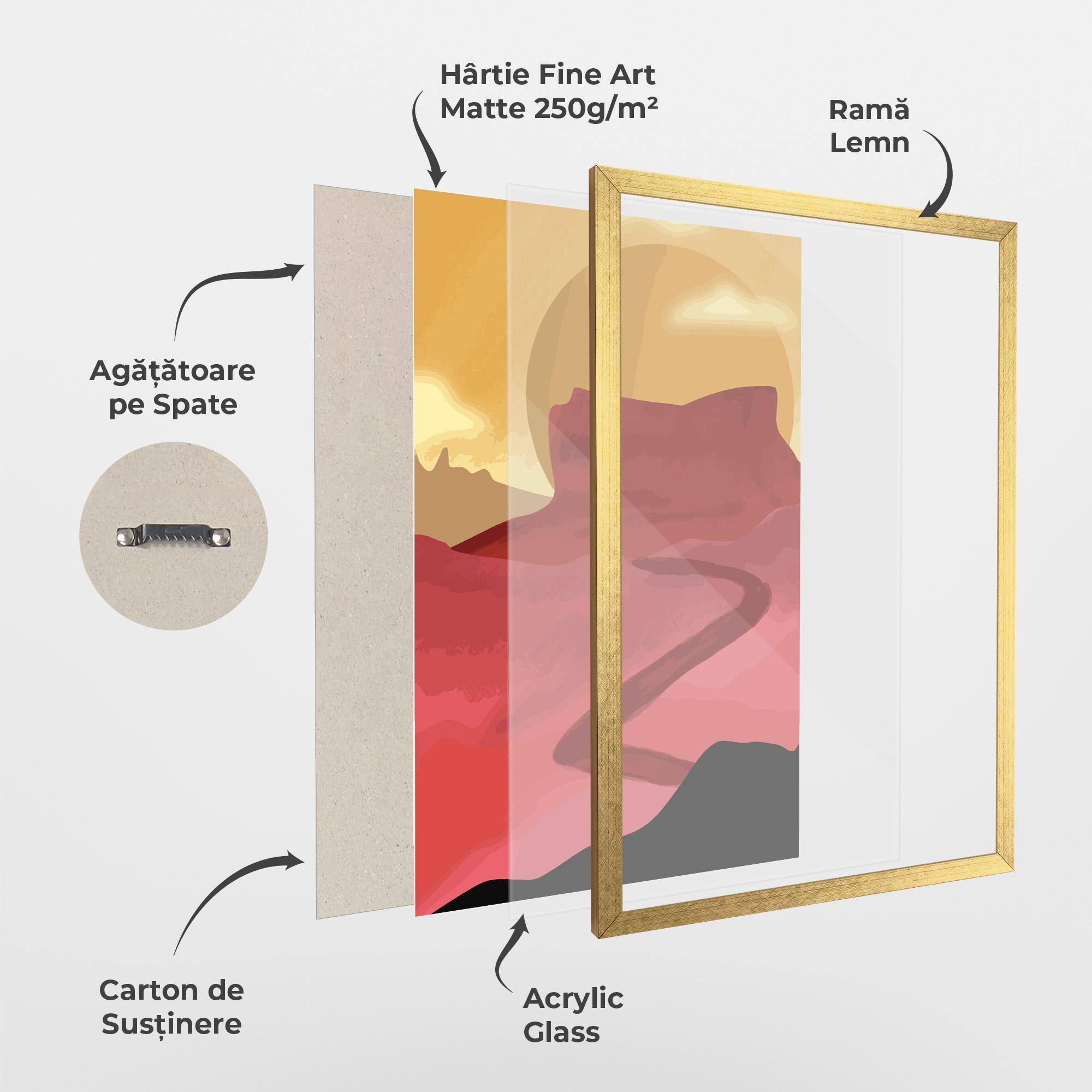 Poster Înrămat Mars Dune mockup 1