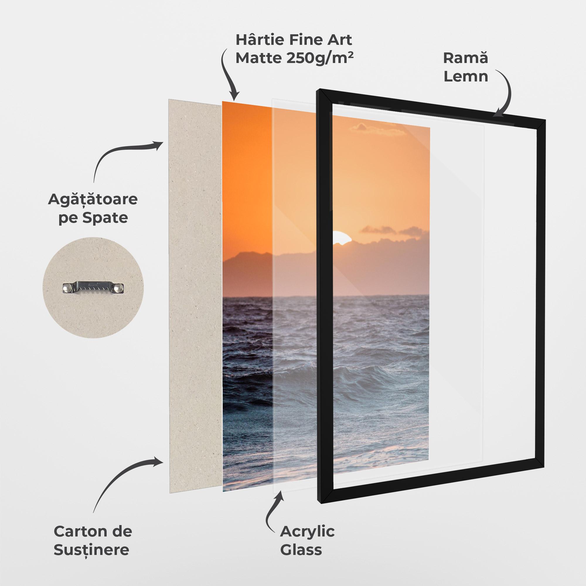 Poster Înrămat Morning Waves mockup 1