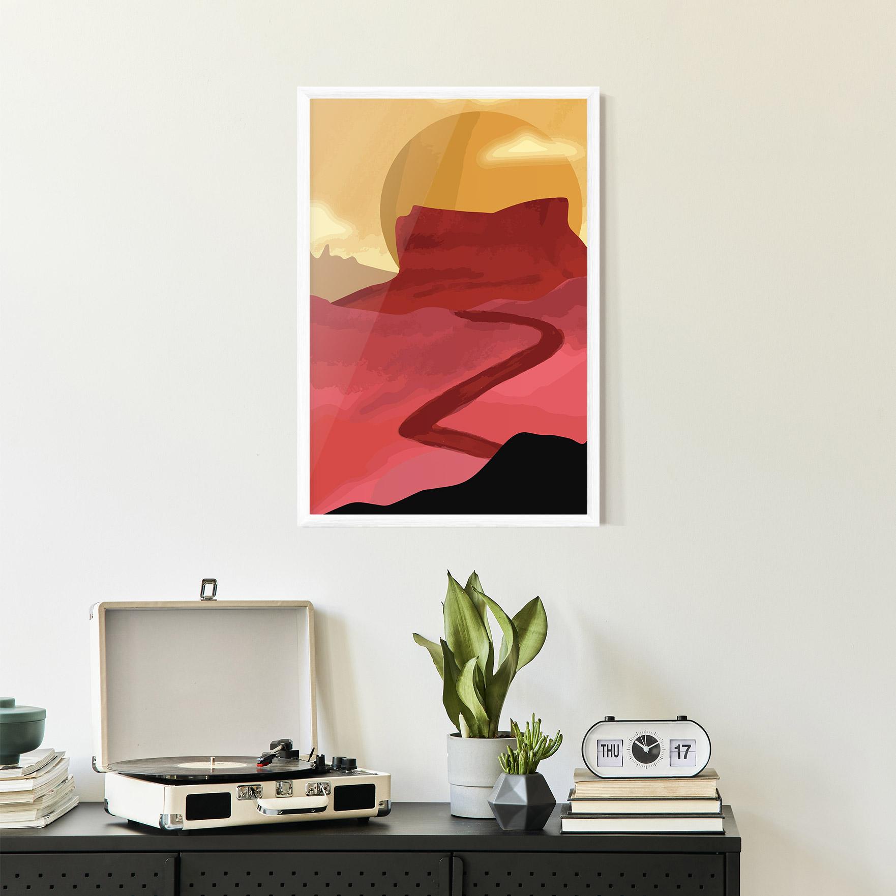 Poster Înrămat Mars Dune mockup 2