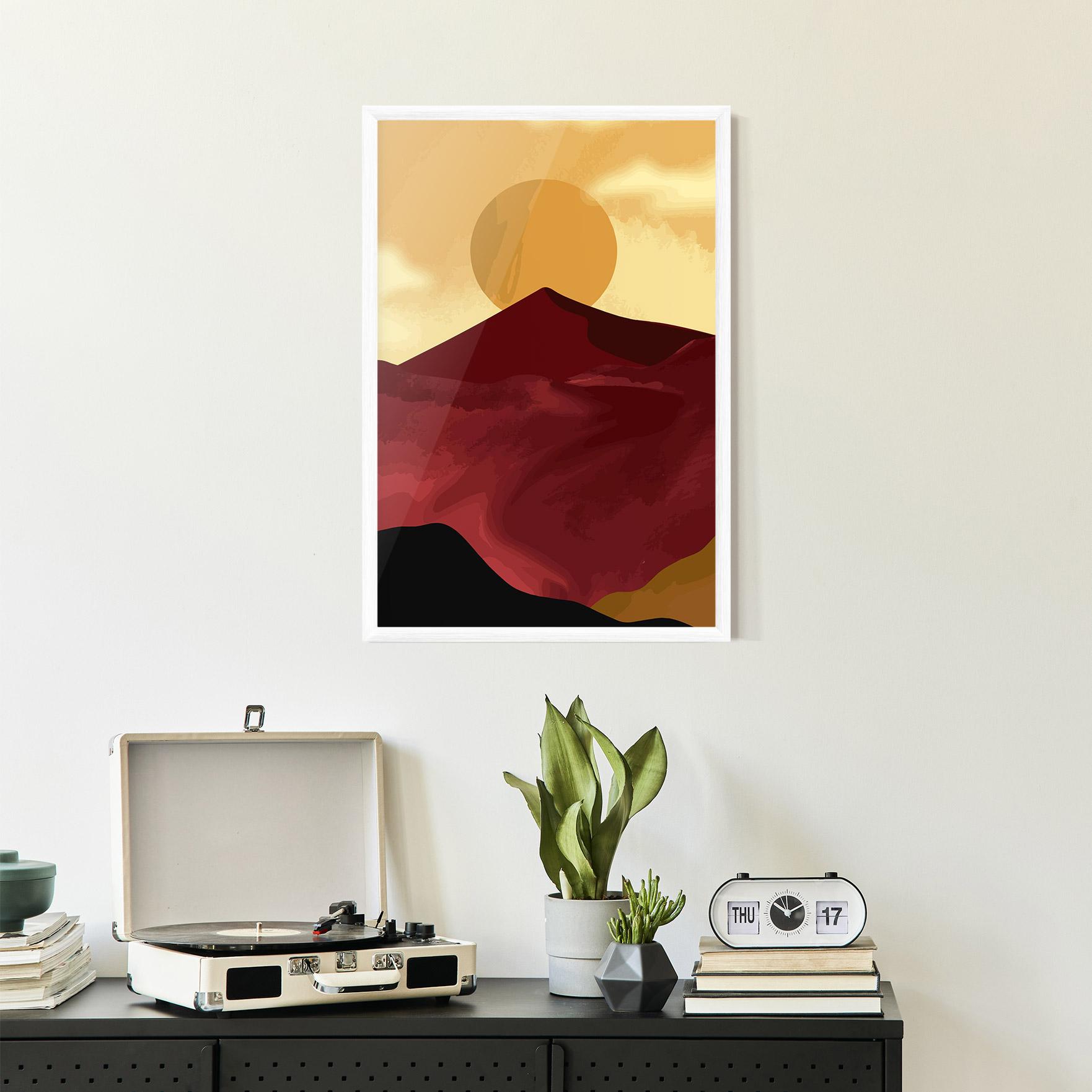 Poster Înrămat Mars Dune1 mockup 2