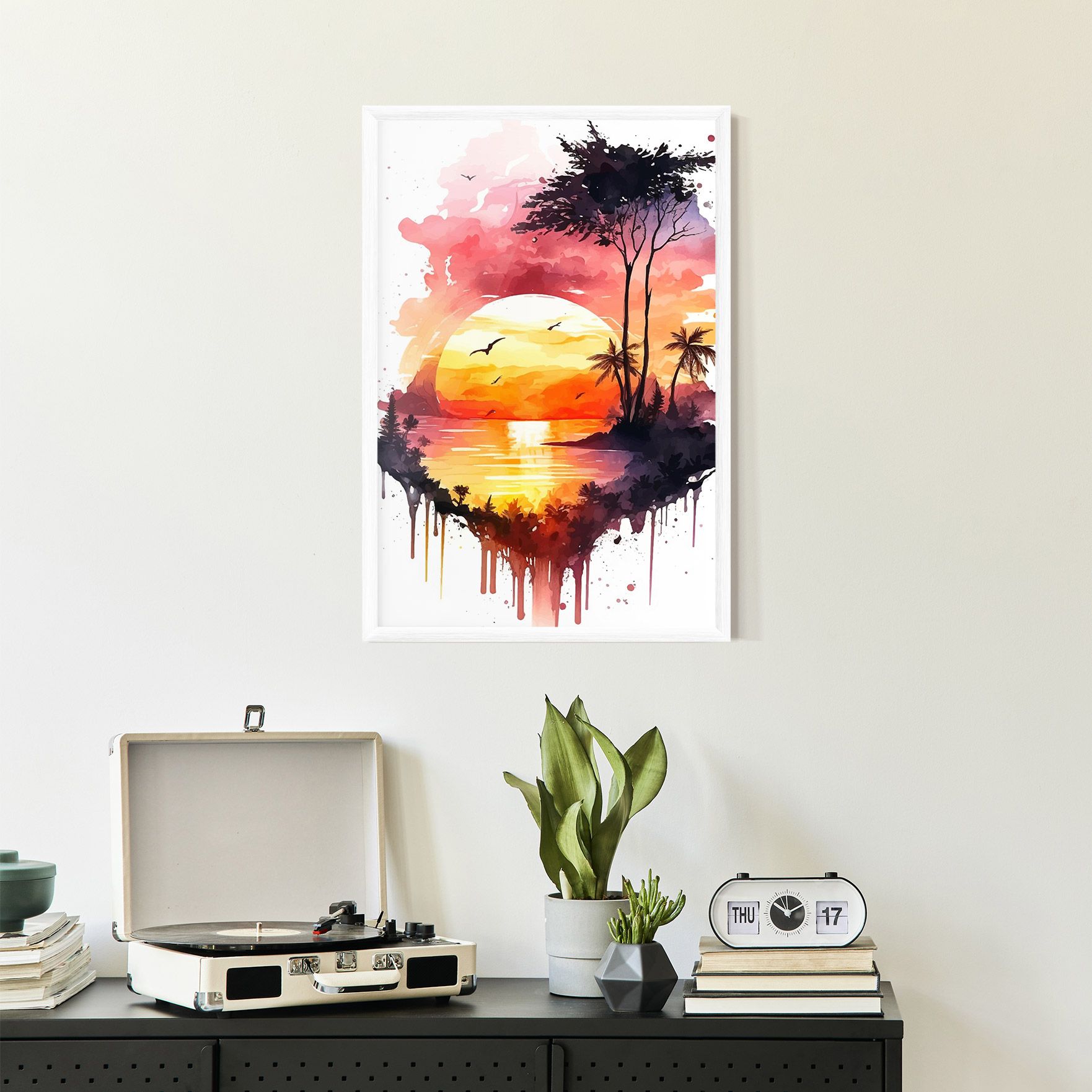 Purple Sunset Art mockup 2