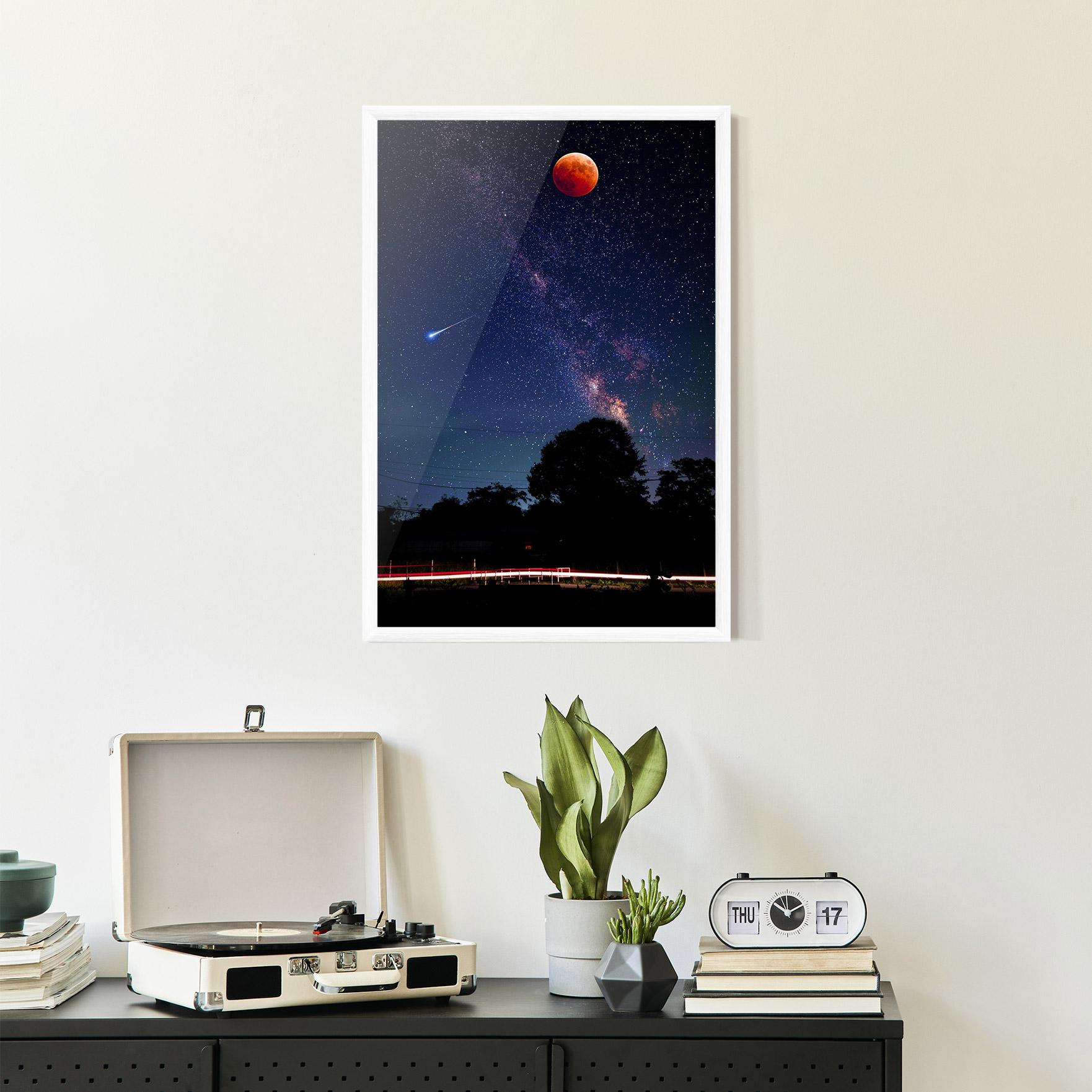 Poster Înrămat Red Moon mockup 2