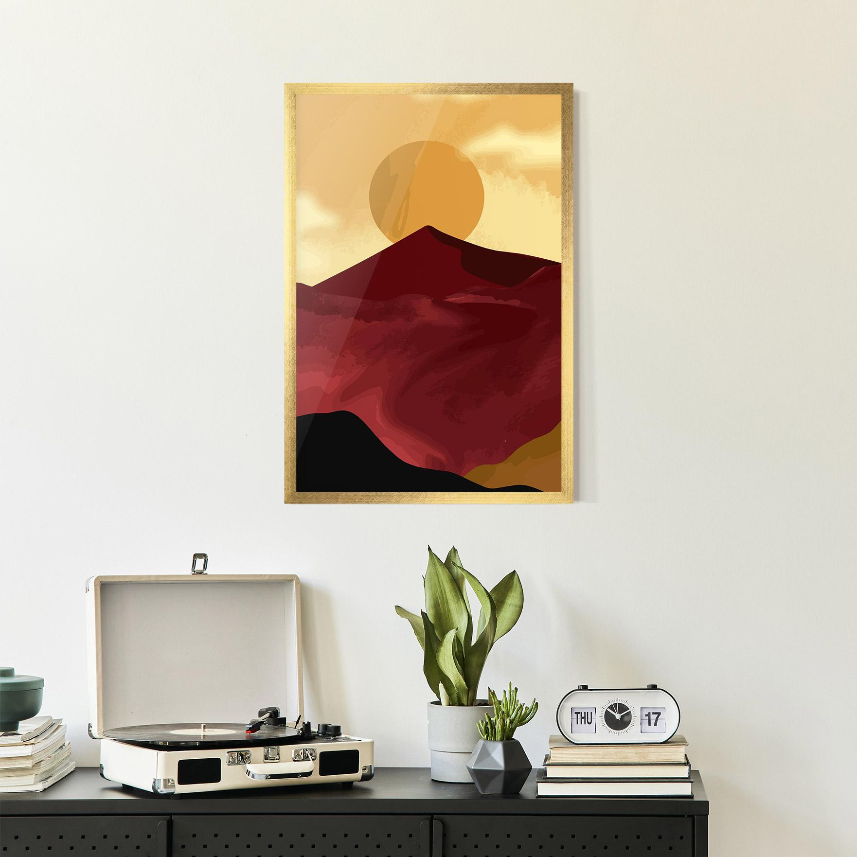 Poster Înrămat Mars Dune1 mockup 2