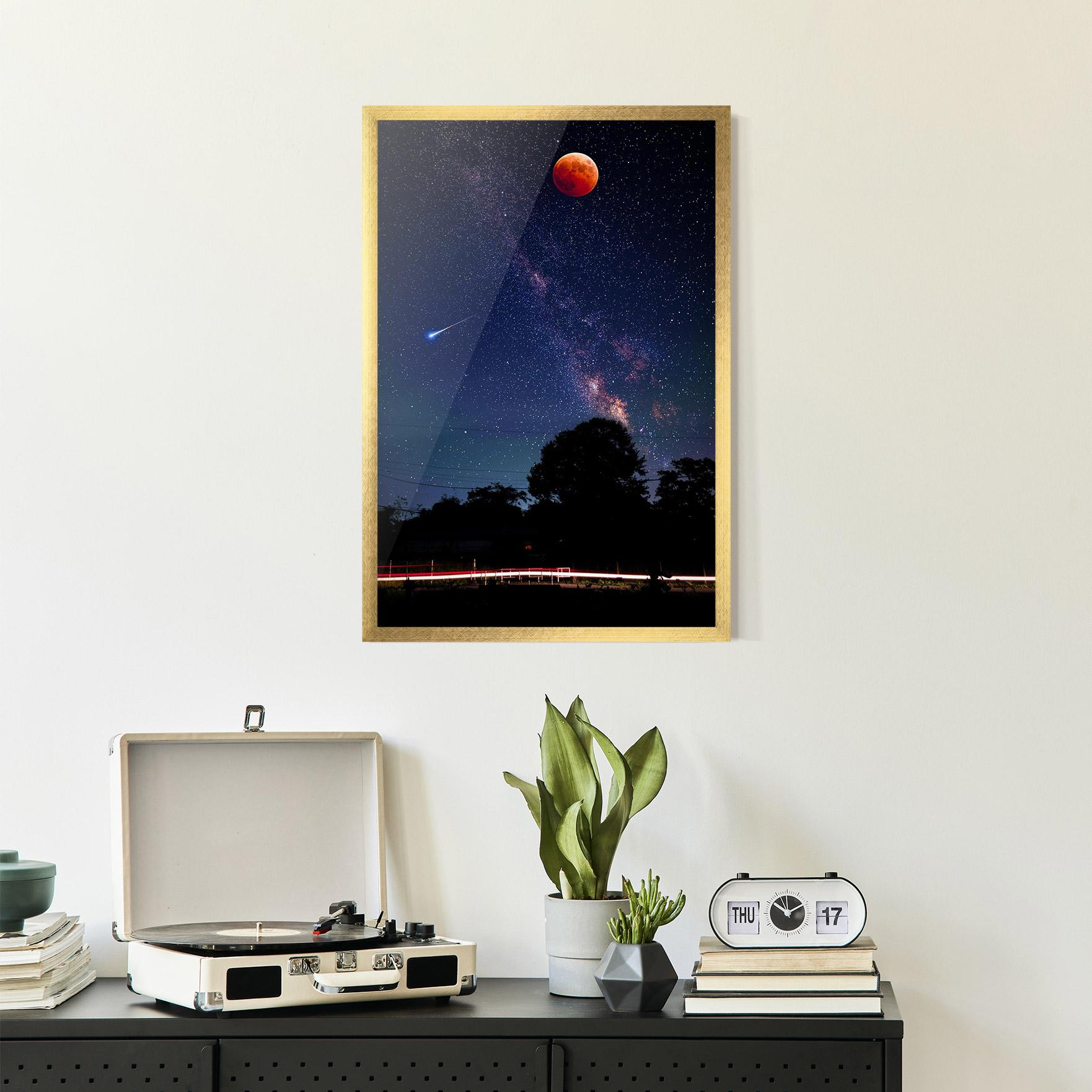 Poster Înrămat Red Moon mockup 2