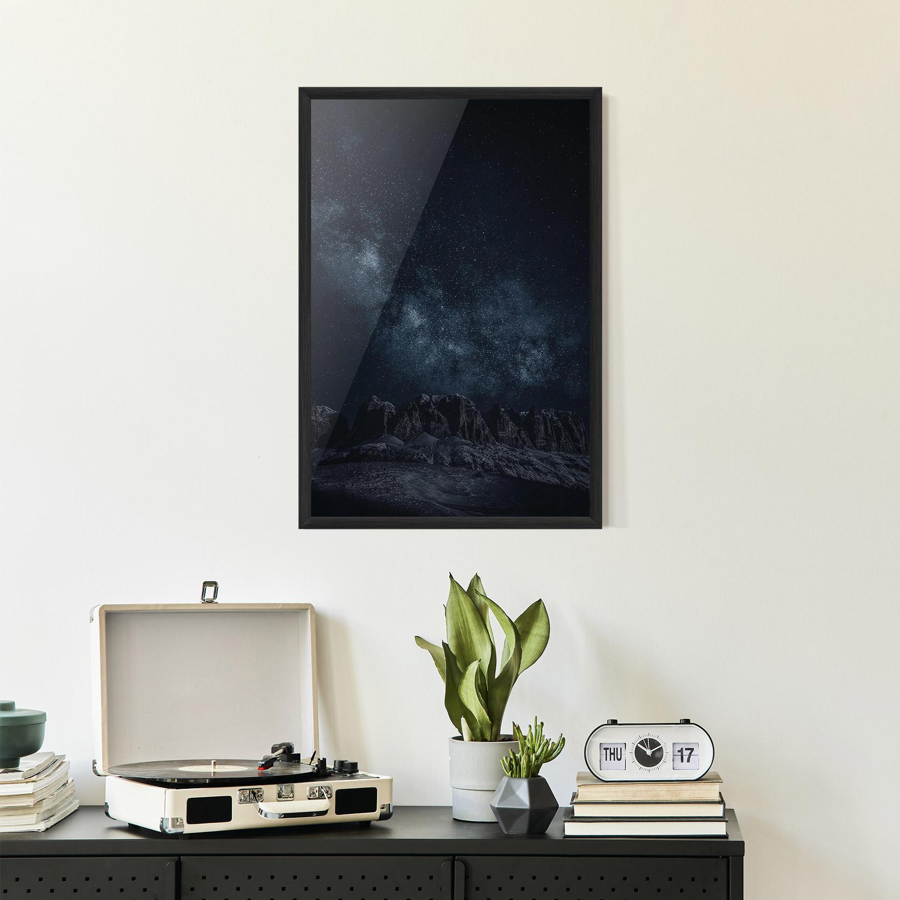 Poster Înrămat Galactic Sky mockup 2