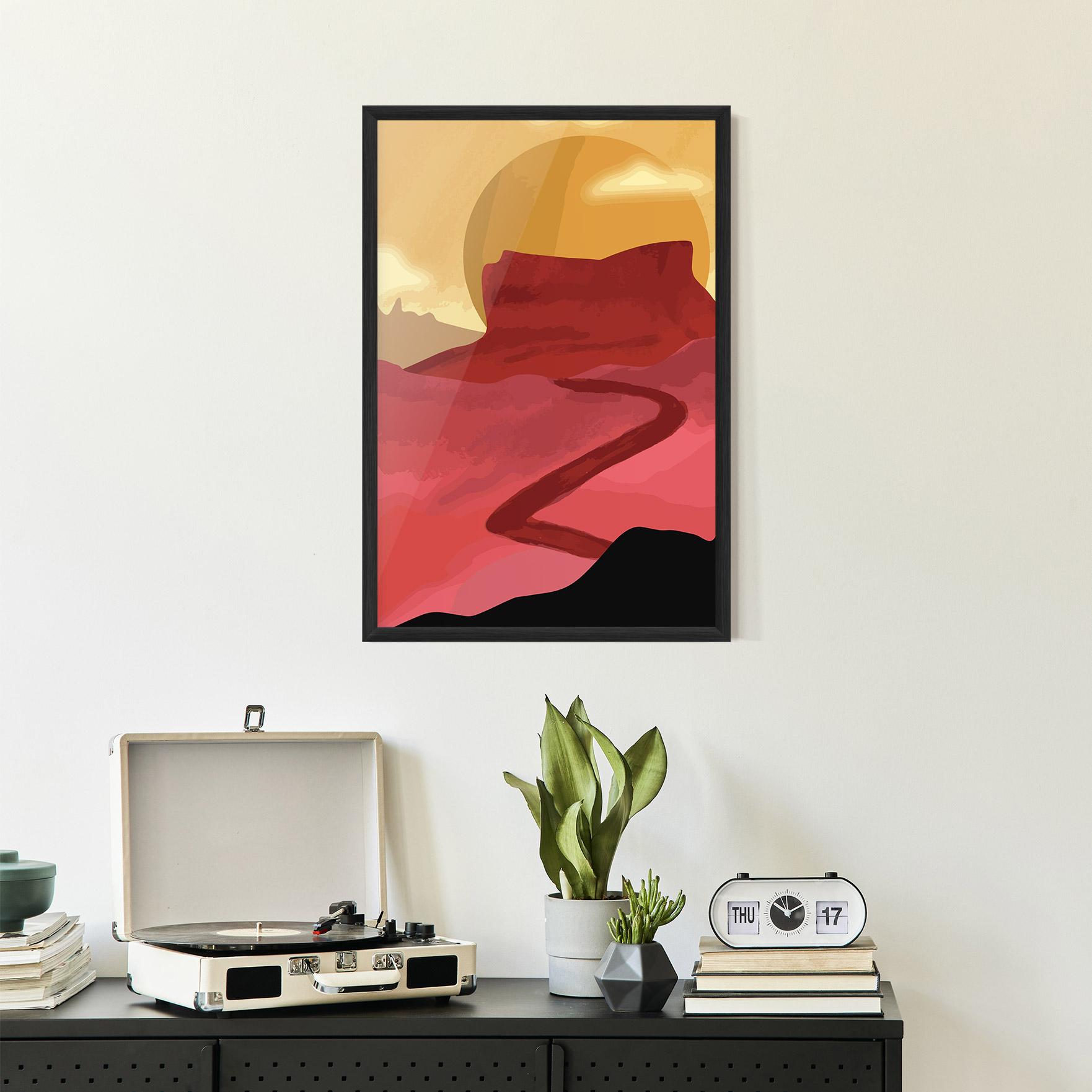 Poster Înrămat Mars Dune mockup 2