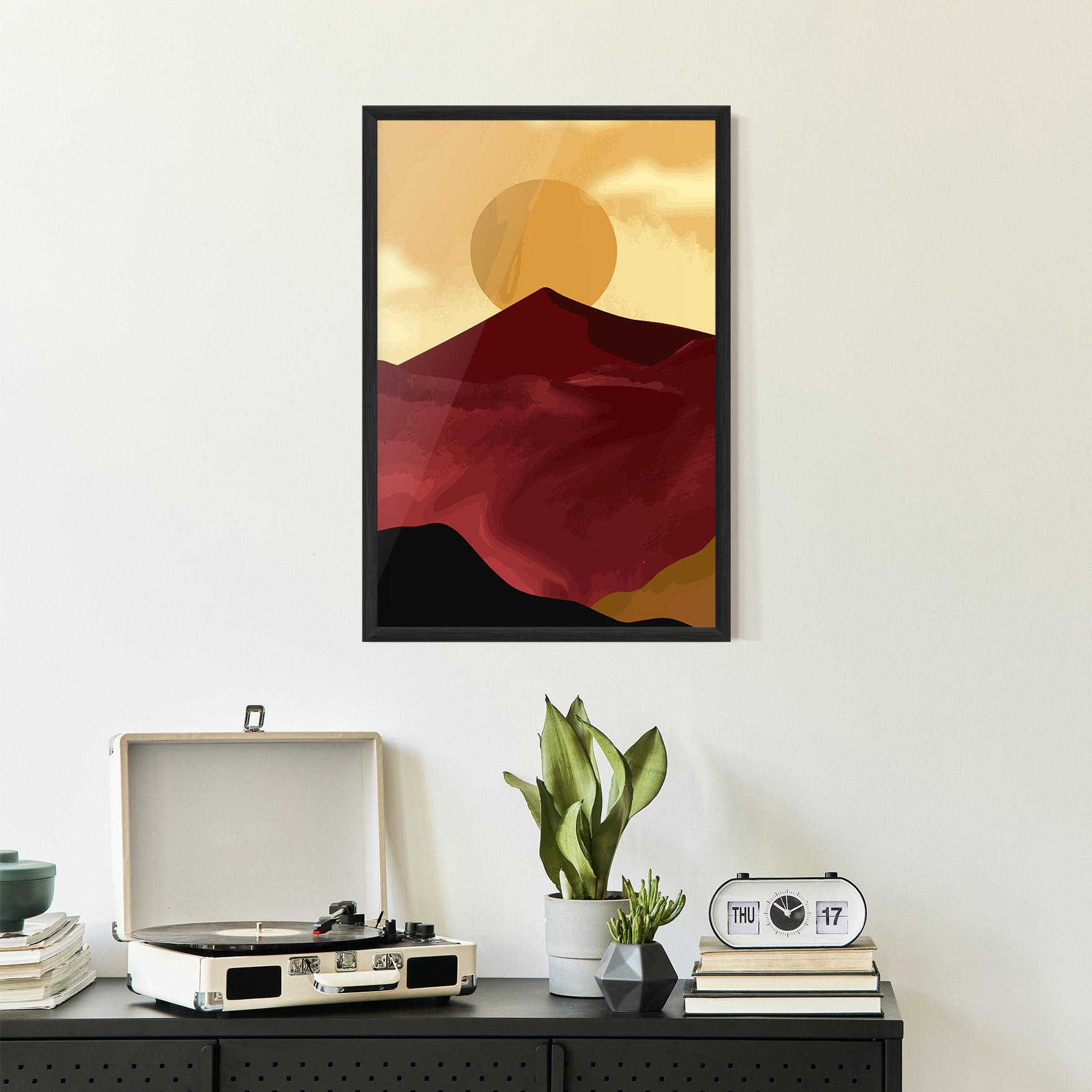 Poster Înrămat Mars Dune1 mockup 2