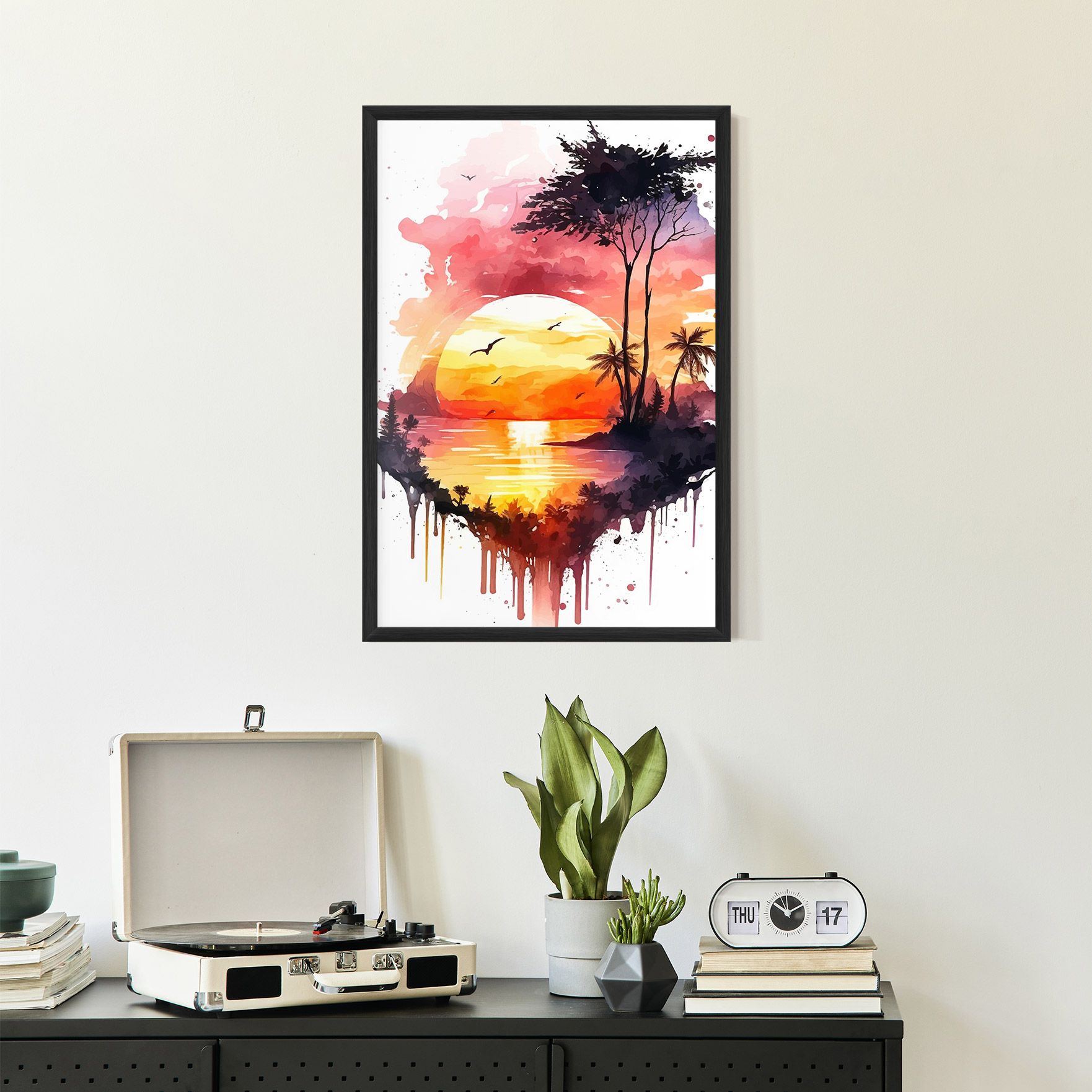Purple Sunset Art mockup 2