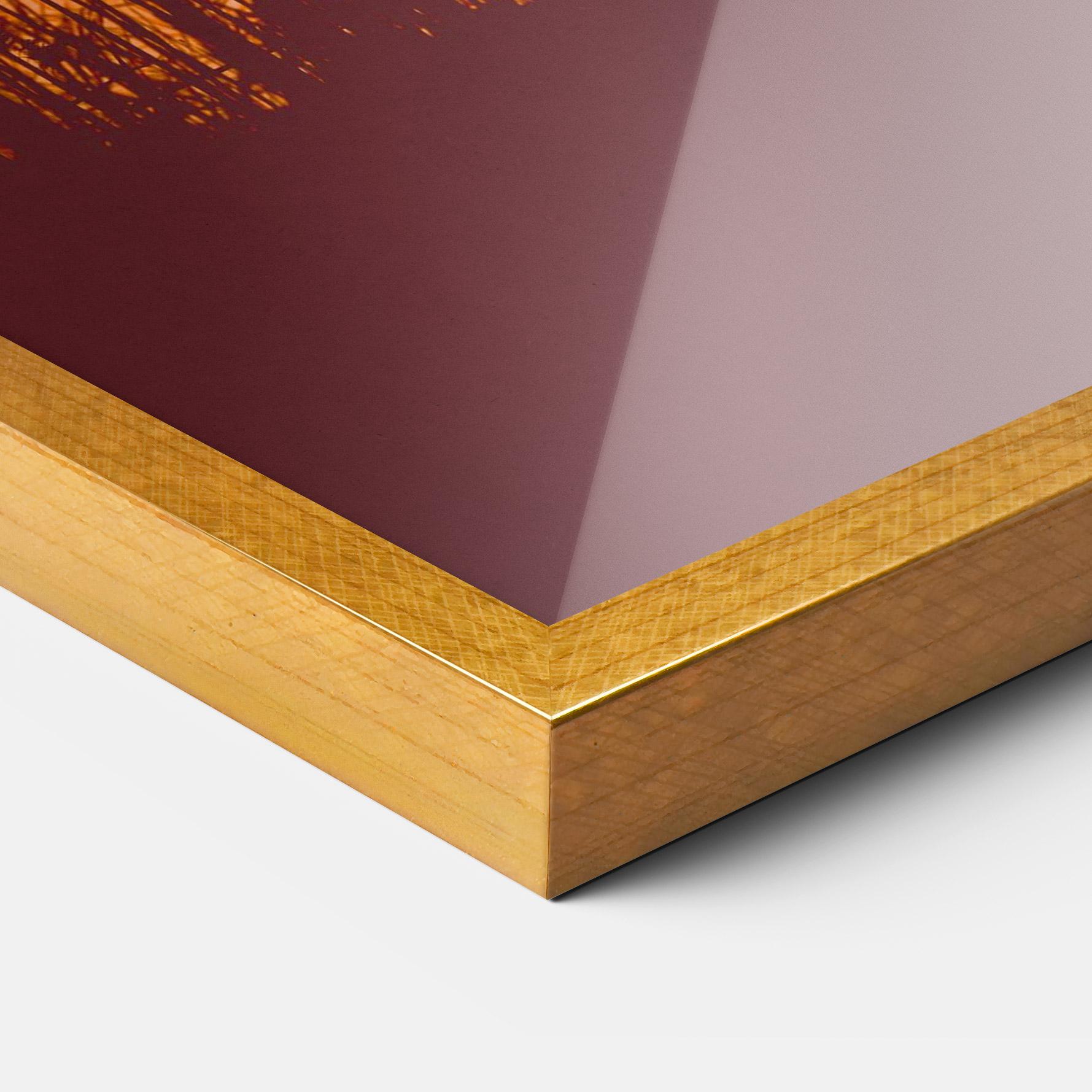 Poster Înrămat Red Sunset Lake mockup 3