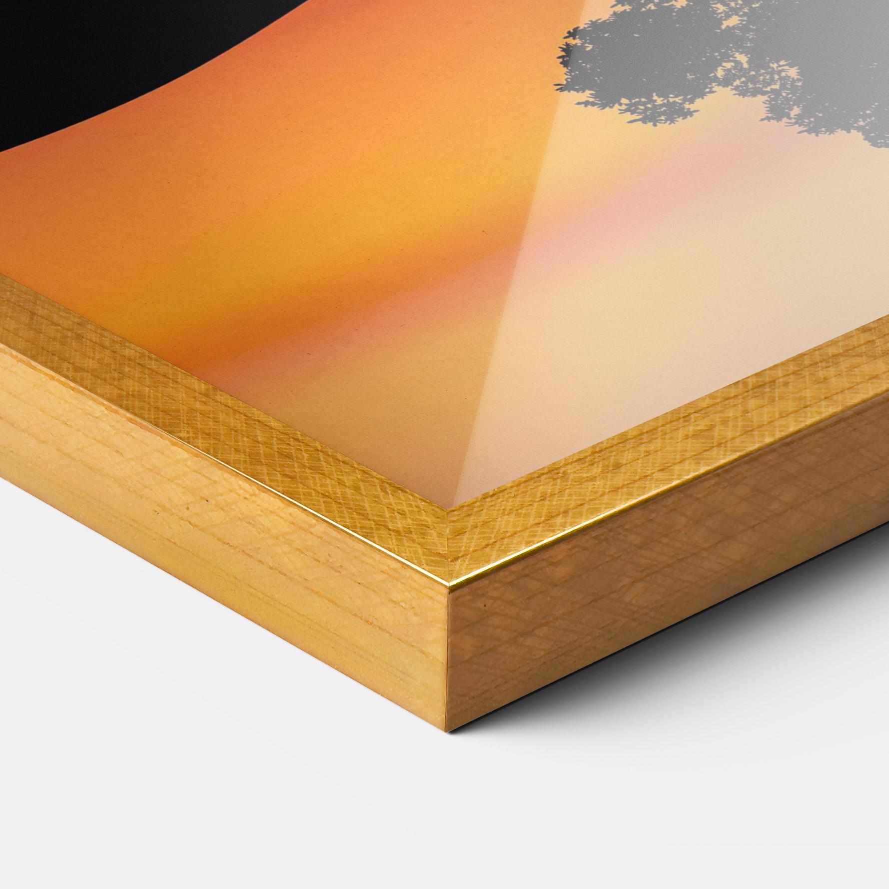 Poster Înrămat Sundown Reflection mockup 3