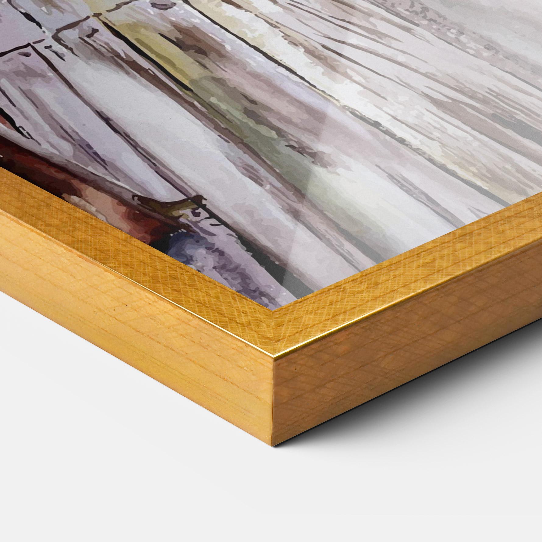 Poster Înrămat Watercolor Sunset mockup 3