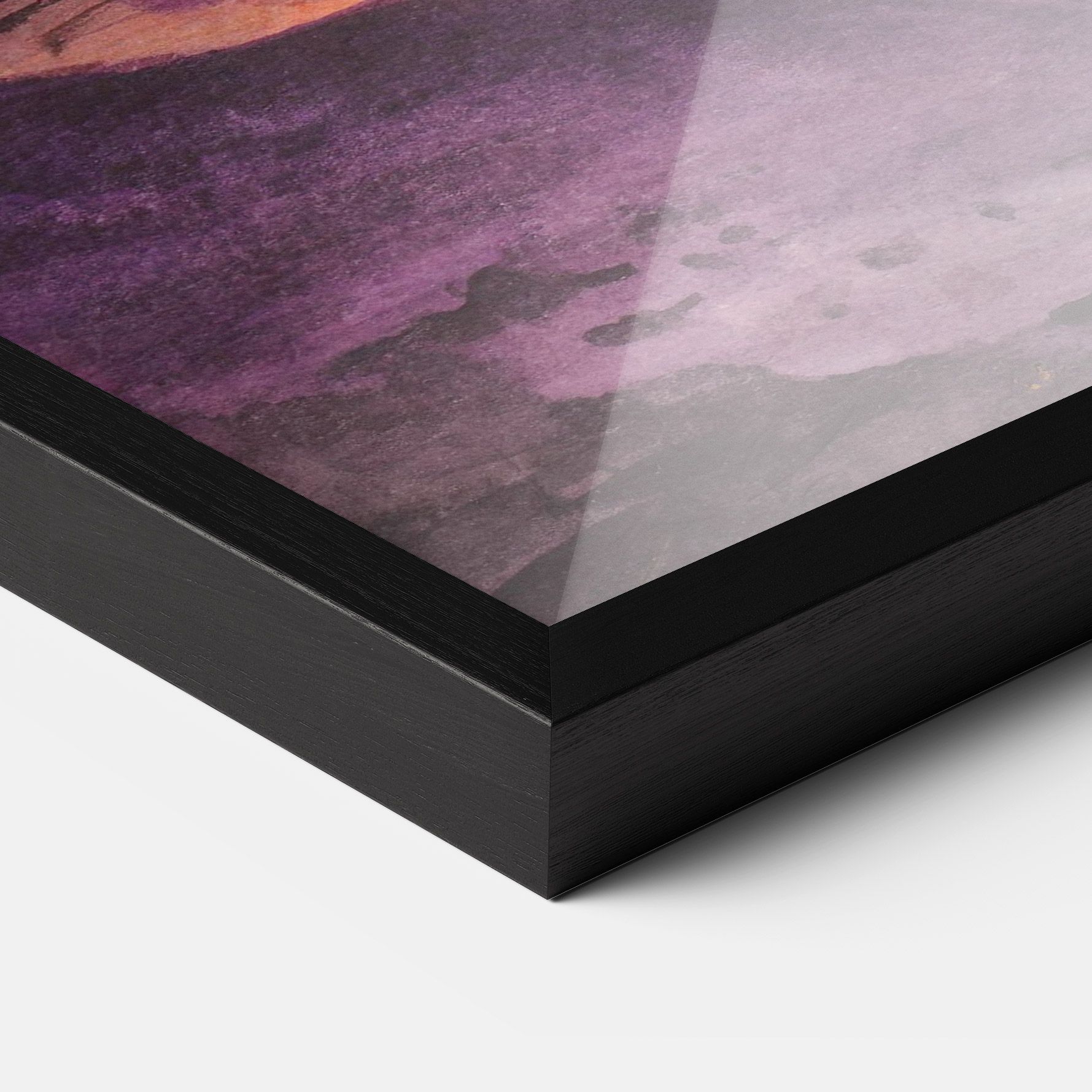 Sunset Watercolor Painting mockup 3