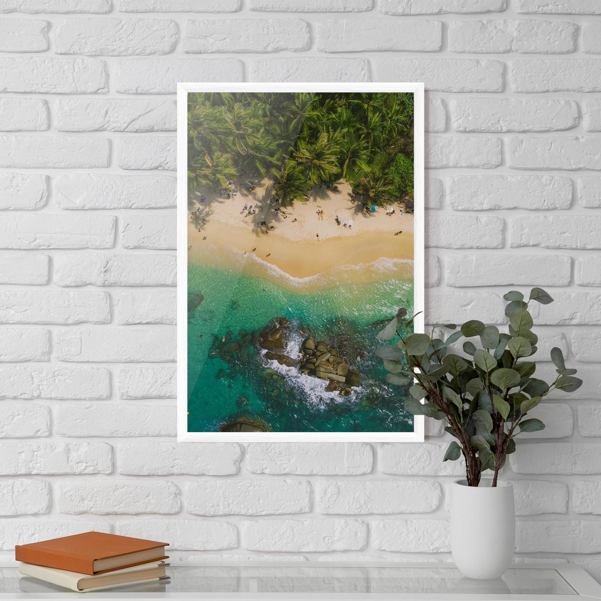 Poster Înrămat Jungle Beach mockup 5