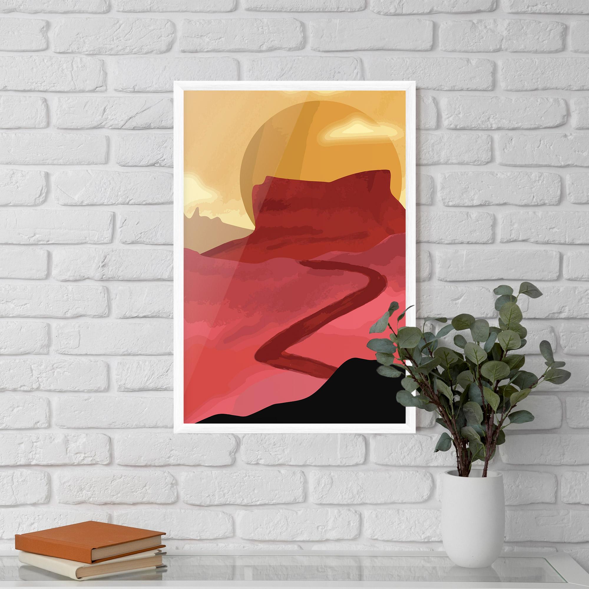 Poster Înrămat Mars Dune mockup 5