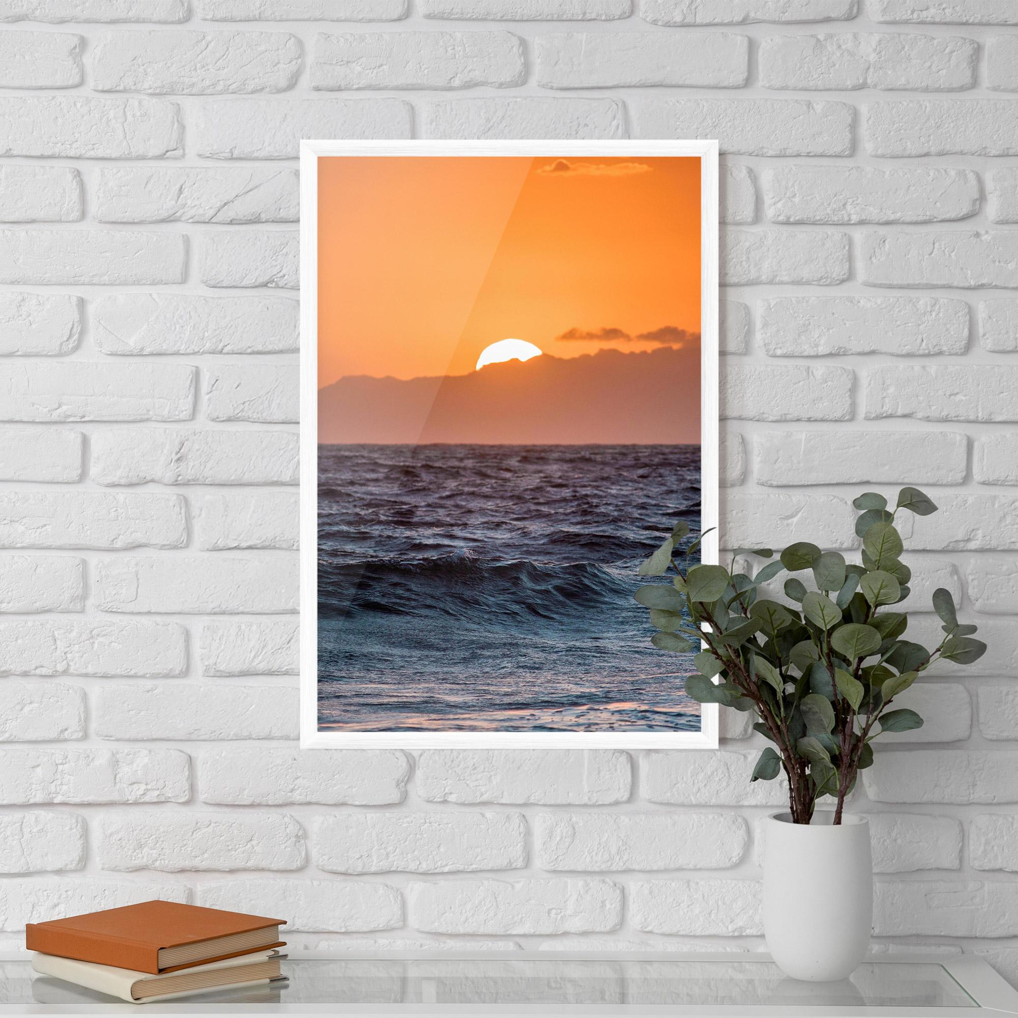 Poster Înrămat Morning Waves mockup 5